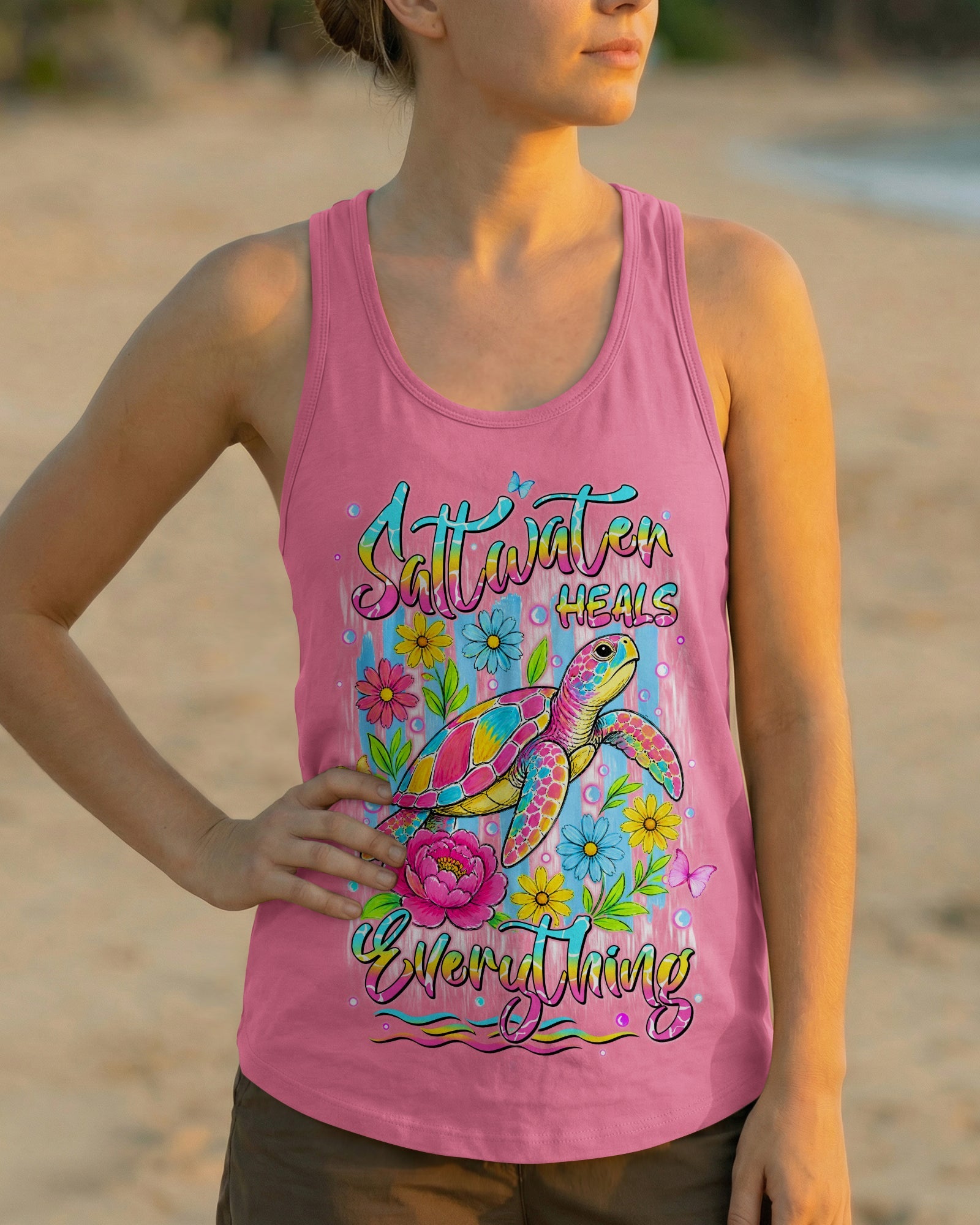 SALTWATER HEALS EVERYTHING TURTLE ALL OVER PRINT - TYLN2505262