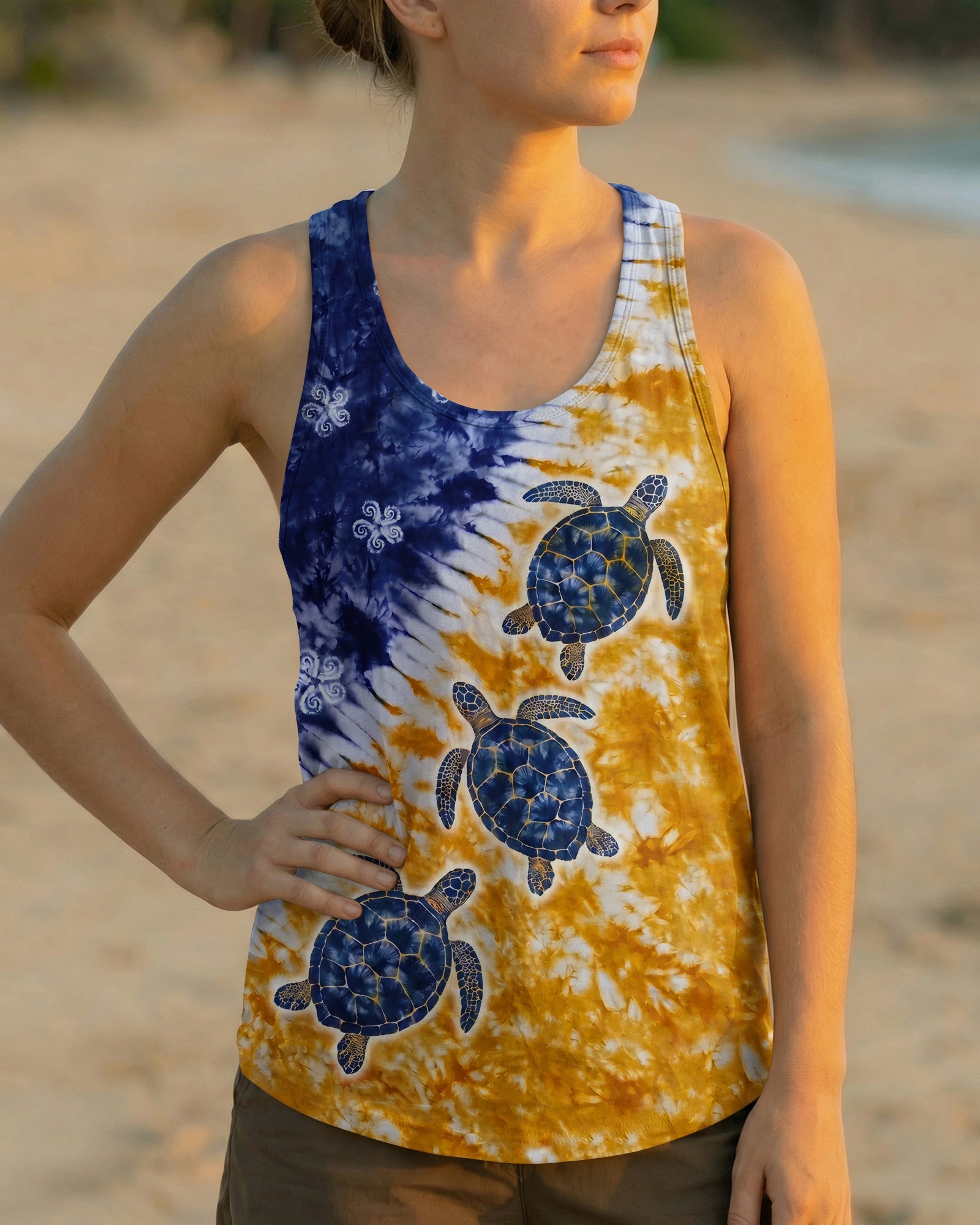 SUNLIT SEA TURTLE DRIFT ALL OVER PRINT - TYPQ0307263