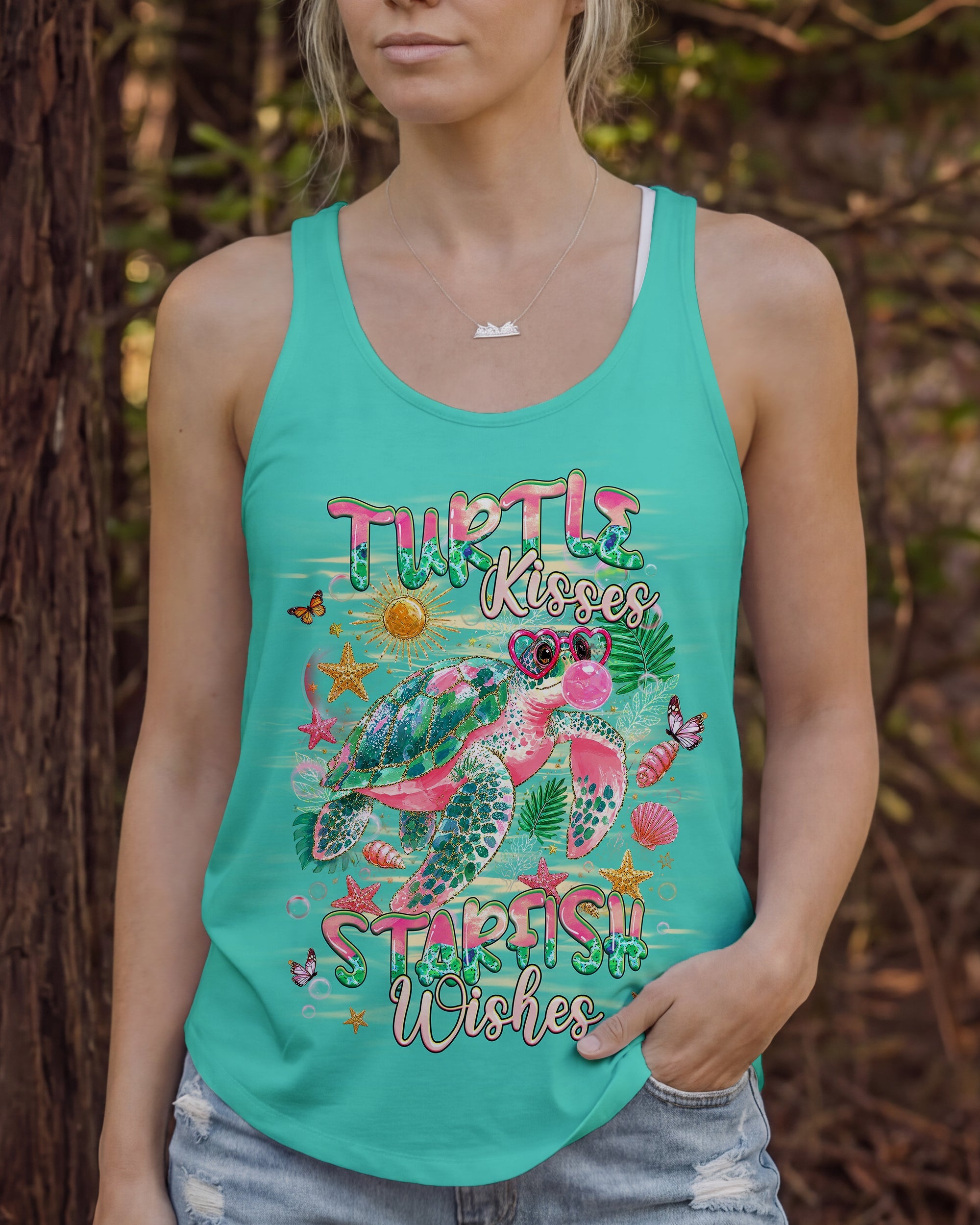 TURTLE KISSES STARFISH WISHES  ALL OVER PRINT - TLHG1007262