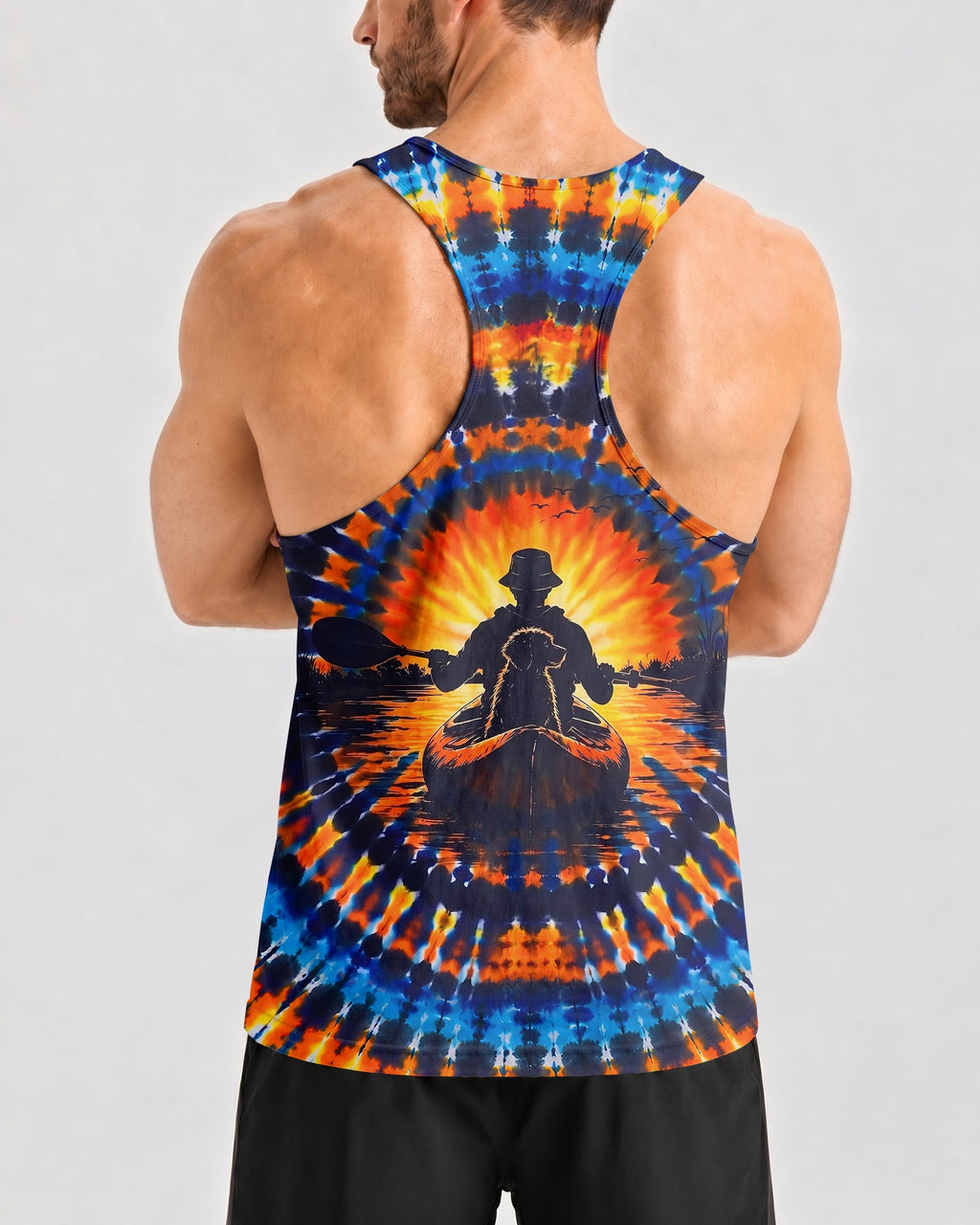 KAYAK CHASING SUNSET DOG ALL OVER PRINT  - TLNT1507265