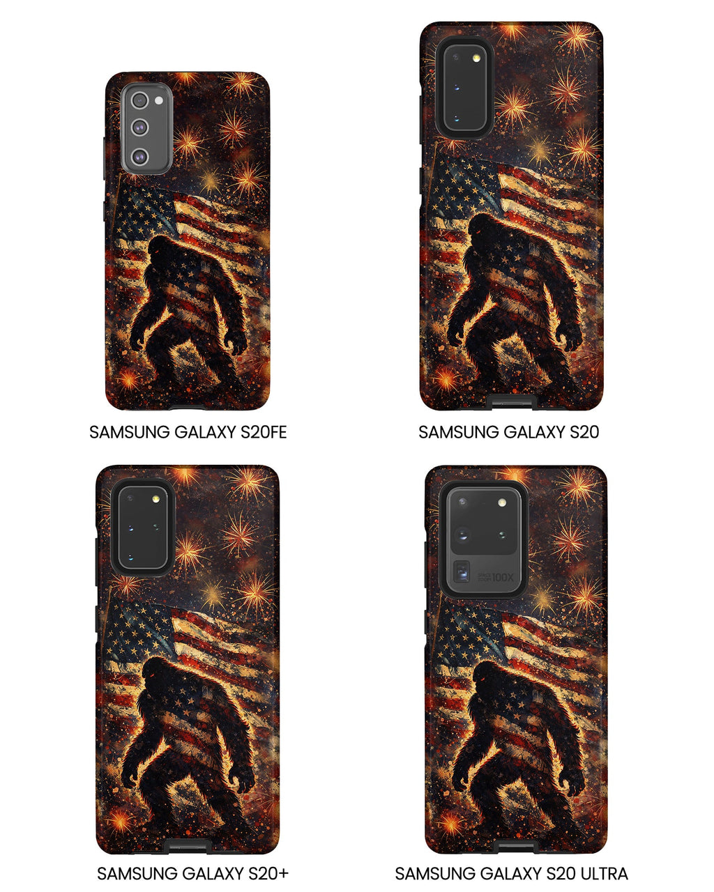 BIGFOOT STARS AND STRIPES GRUNGE ART  PHONE CASE  - TLHN2004264