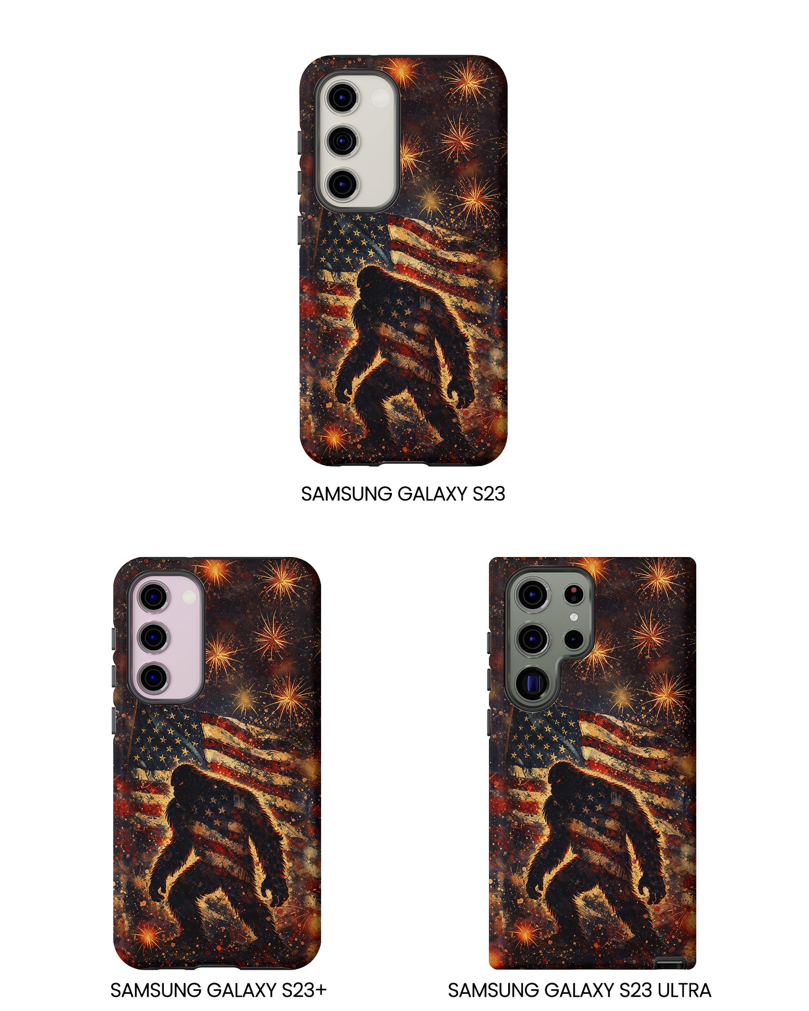 BIGFOOT STARS AND STRIPES GRUNGE ART  PHONE CASE  - TLHN2004264