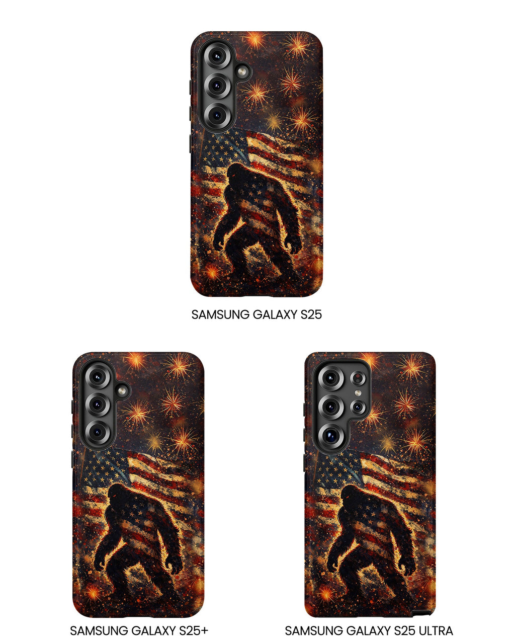 BIGFOOT STARS AND STRIPES GRUNGE ART  PHONE CASE  - TLHN2004264