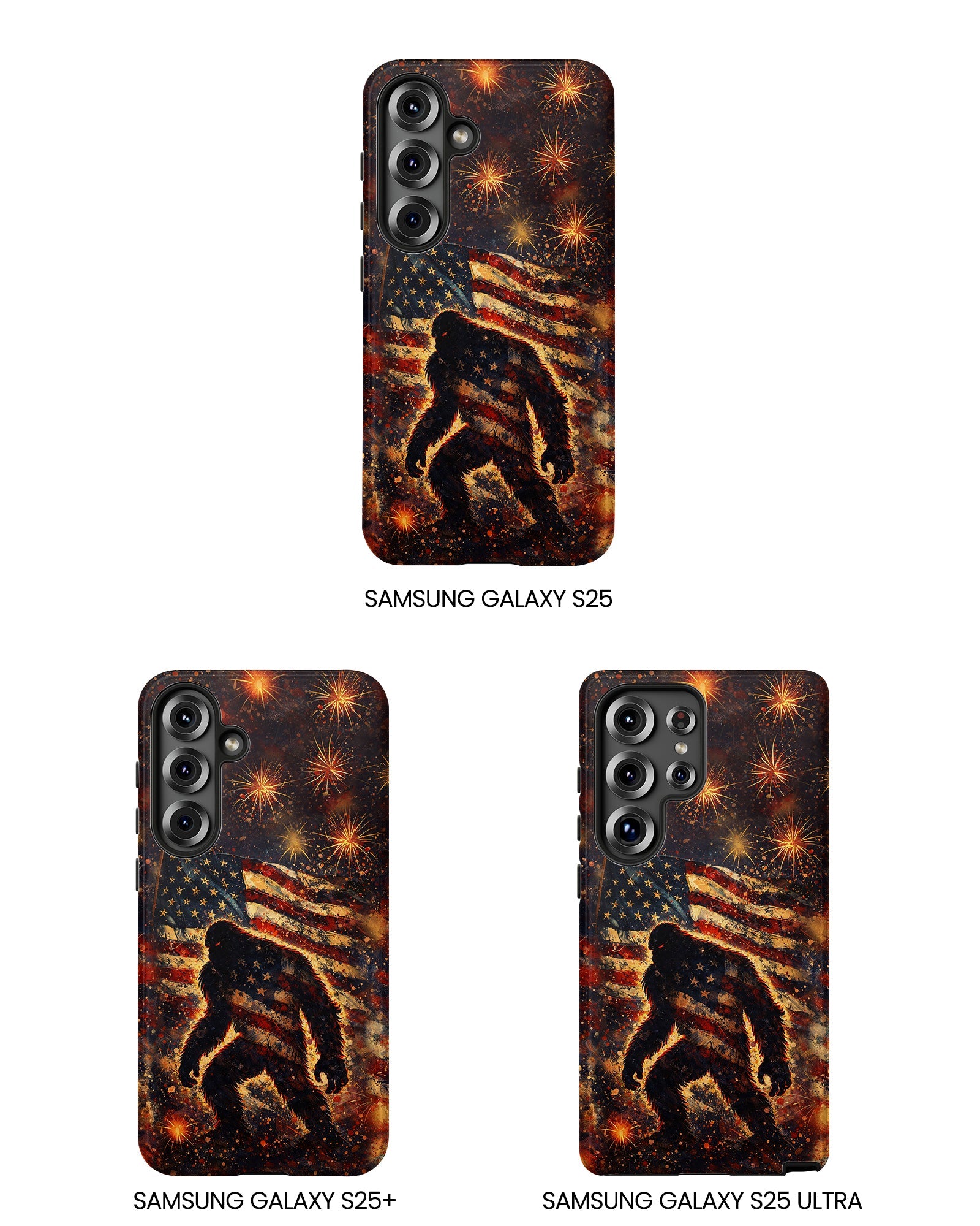 BIGFOOT STARS AND STRIPES GRUNGE ART  PHONE CASE  - TLHN2004264