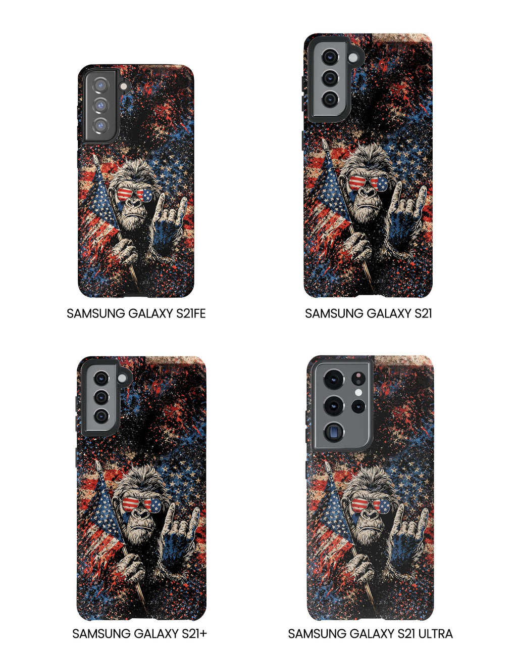 BIGFOOT GRUNGE STARS AND STRIPES  PHONE CASE  - TLHG0805265