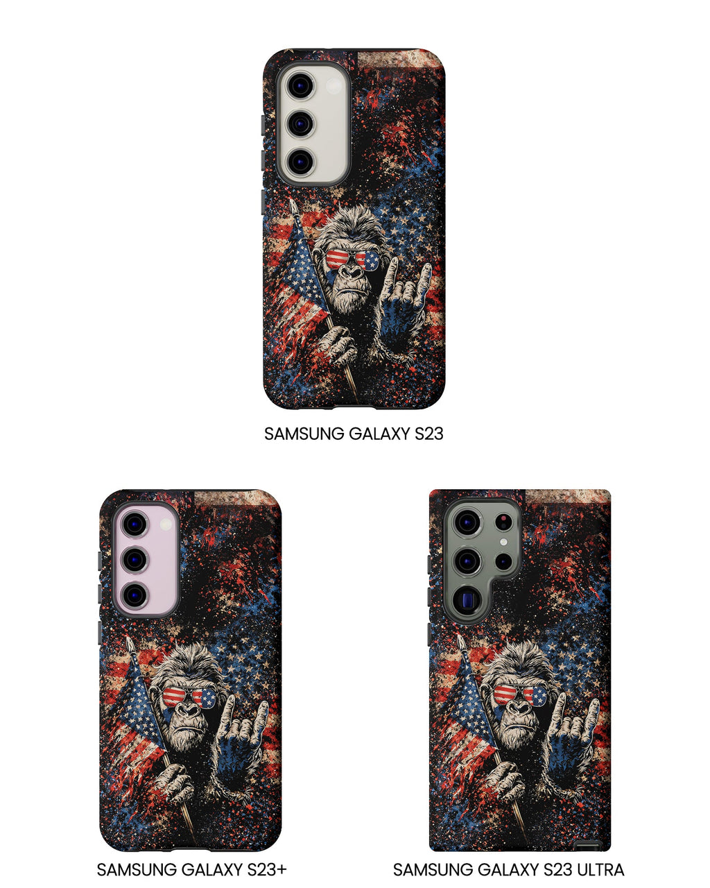 BIGFOOT GRUNGE STARS AND STRIPES  PHONE CASE  - TLHG0805265