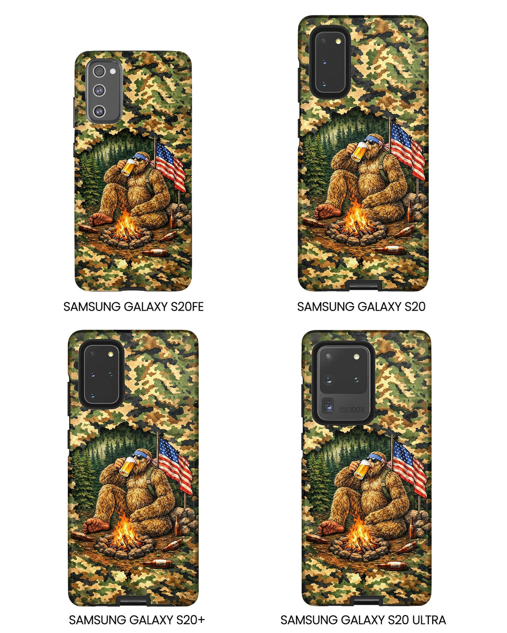BIGFOOT CAMPFIRE CAMOUFLAGE PHONE CASE   - TLHN1604264