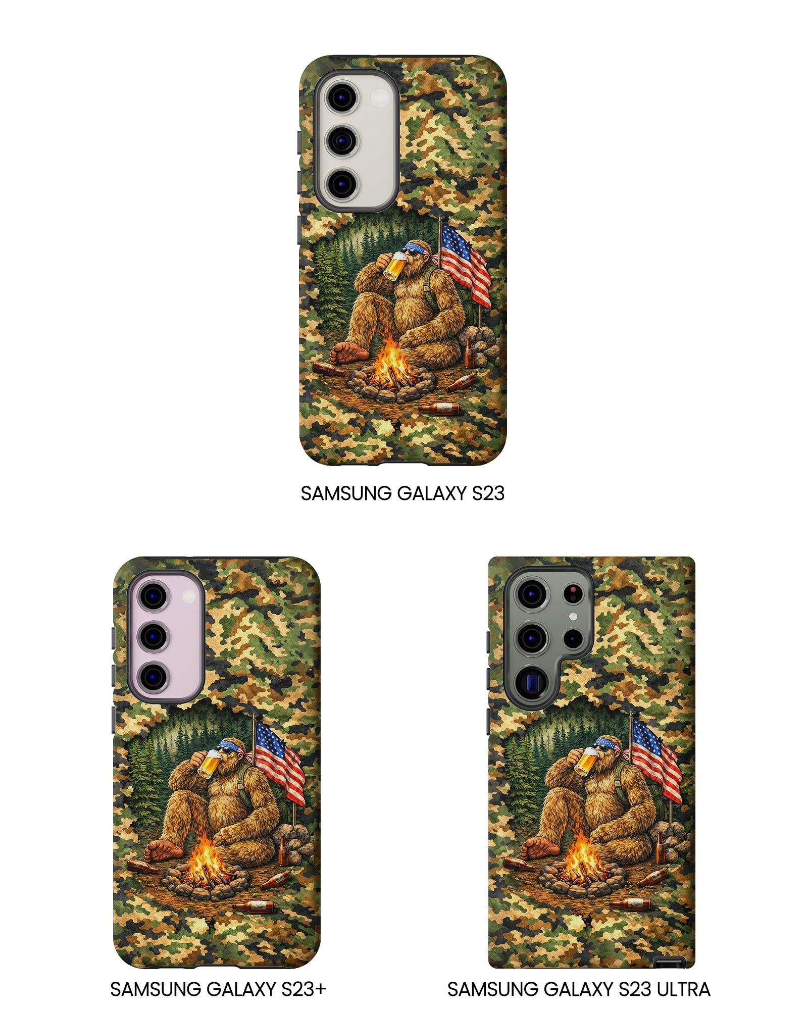 BIGFOOT CAMPFIRE CAMOUFLAGE PHONE CASE   - TLHN1604264