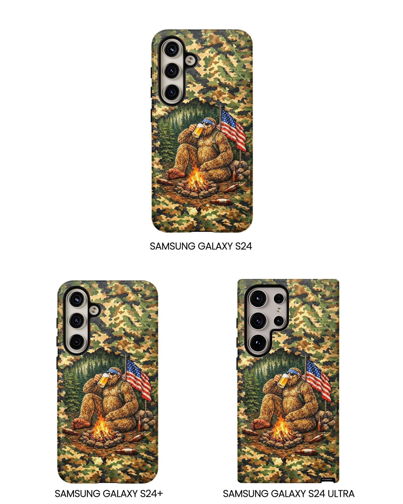 BIGFOOT CAMPFIRE CAMOUFLAGE PHONE CASE   - TLHN1604264