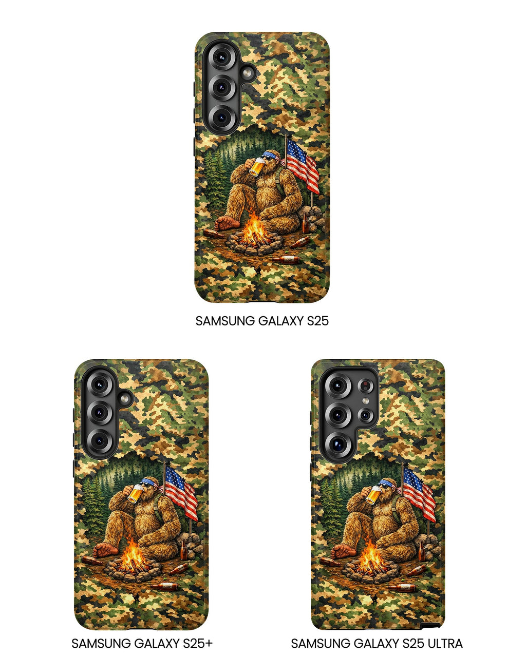 BIGFOOT CAMPFIRE CAMOUFLAGE PHONE CASE   - TLHN1604264