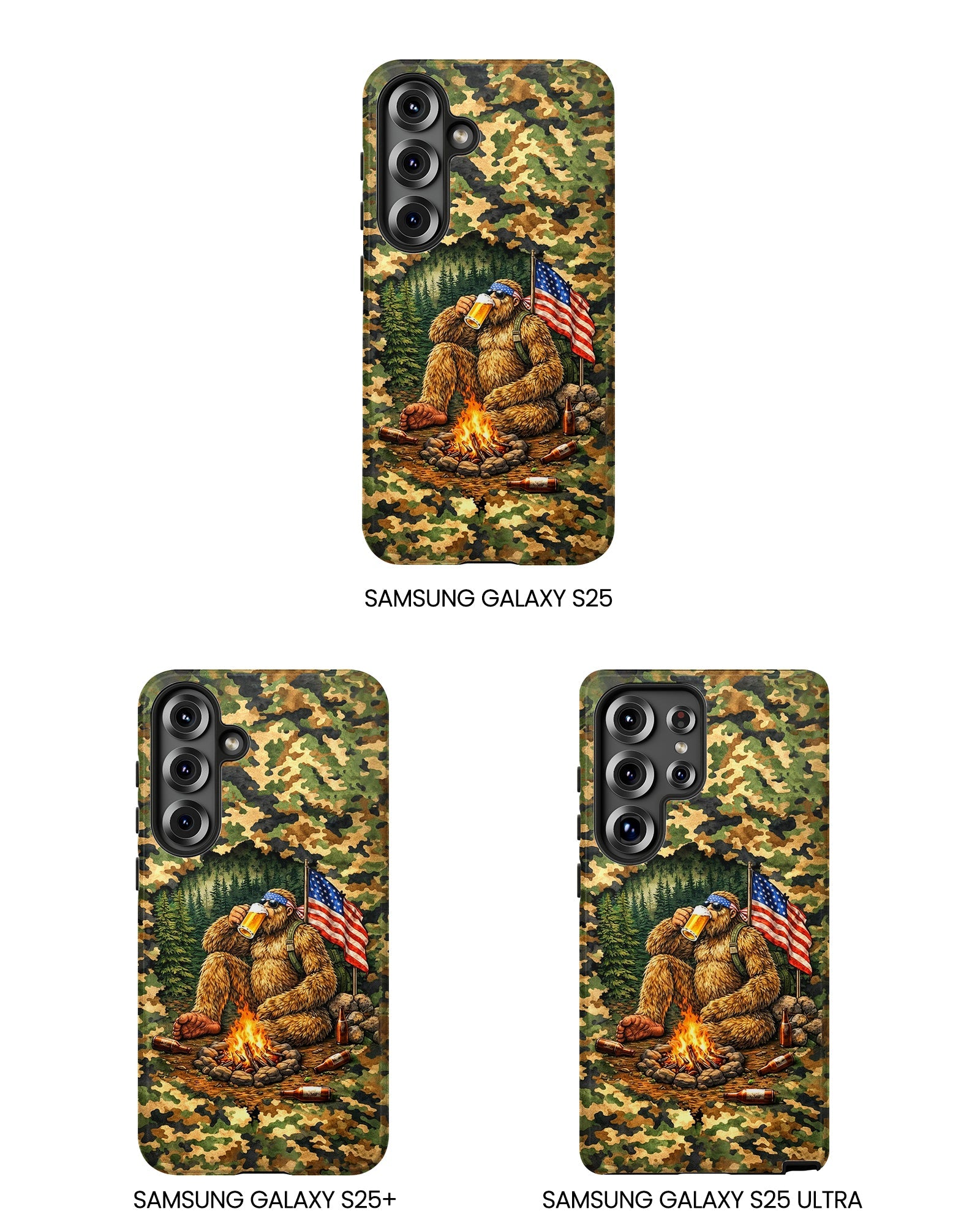 BIGFOOT CAMPFIRE CAMOUFLAGE PHONE CASE   - TLHN1604264