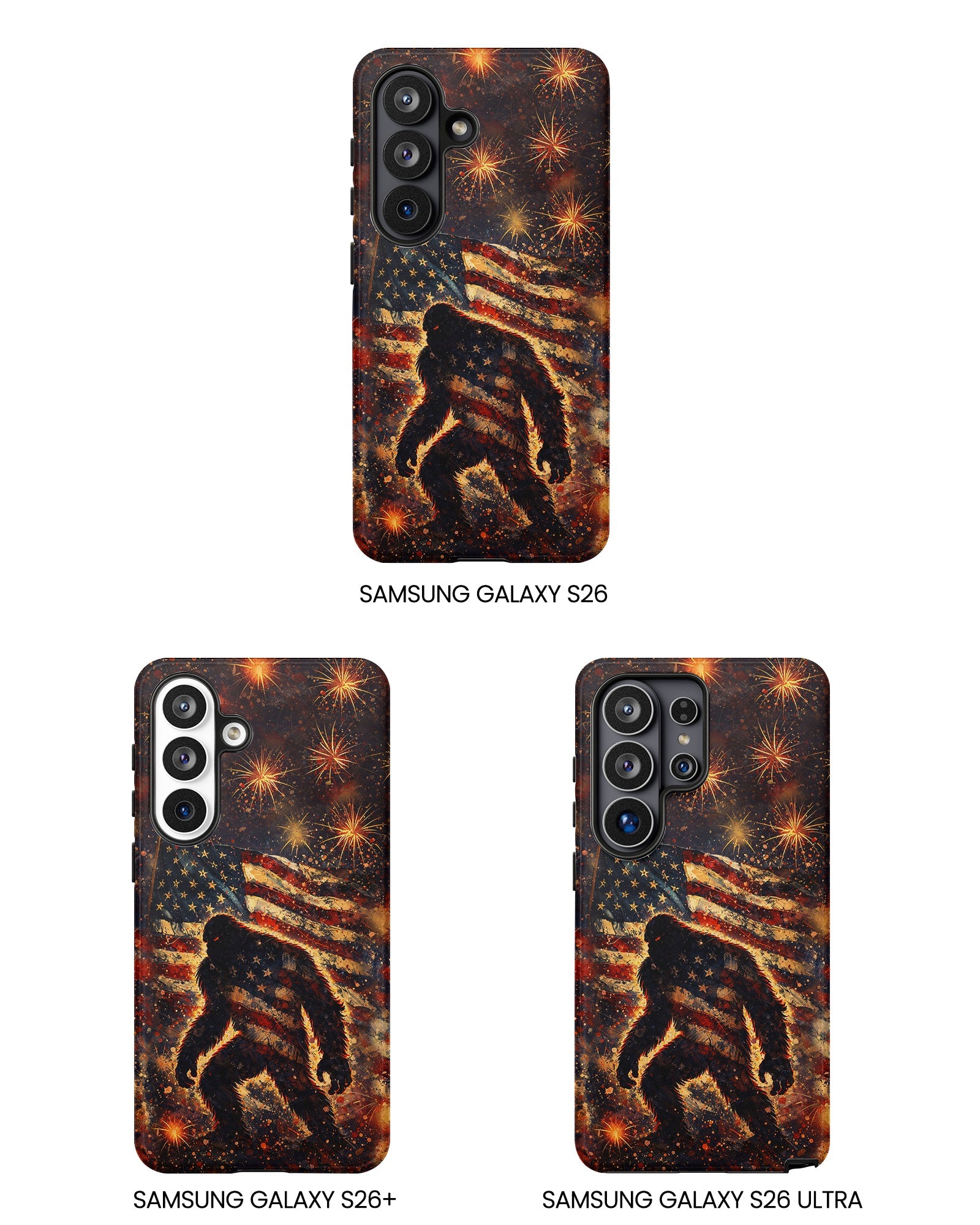 BIGFOOT STARS AND STRIPES GRUNGE ART  PHONE CASE  - TLHN2004264