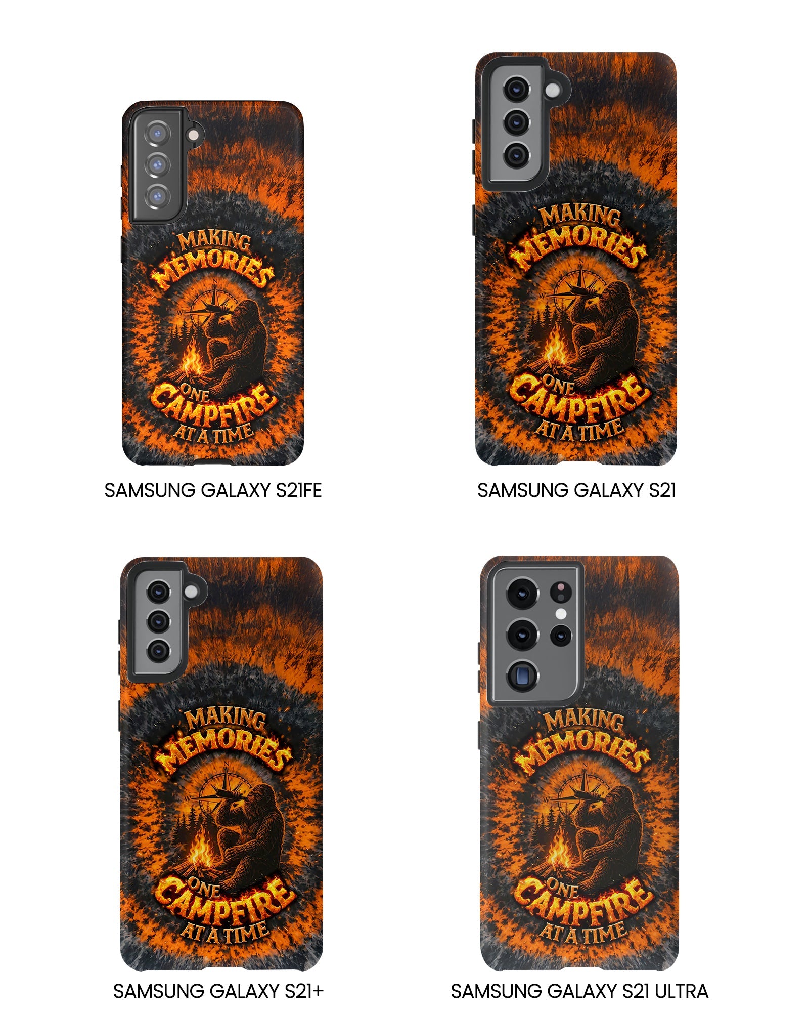MAKING MEMORIES ONE CAMPFIRE AT A TIME BIGFOOT SWIRL PHONE CASE - TLNT1804262