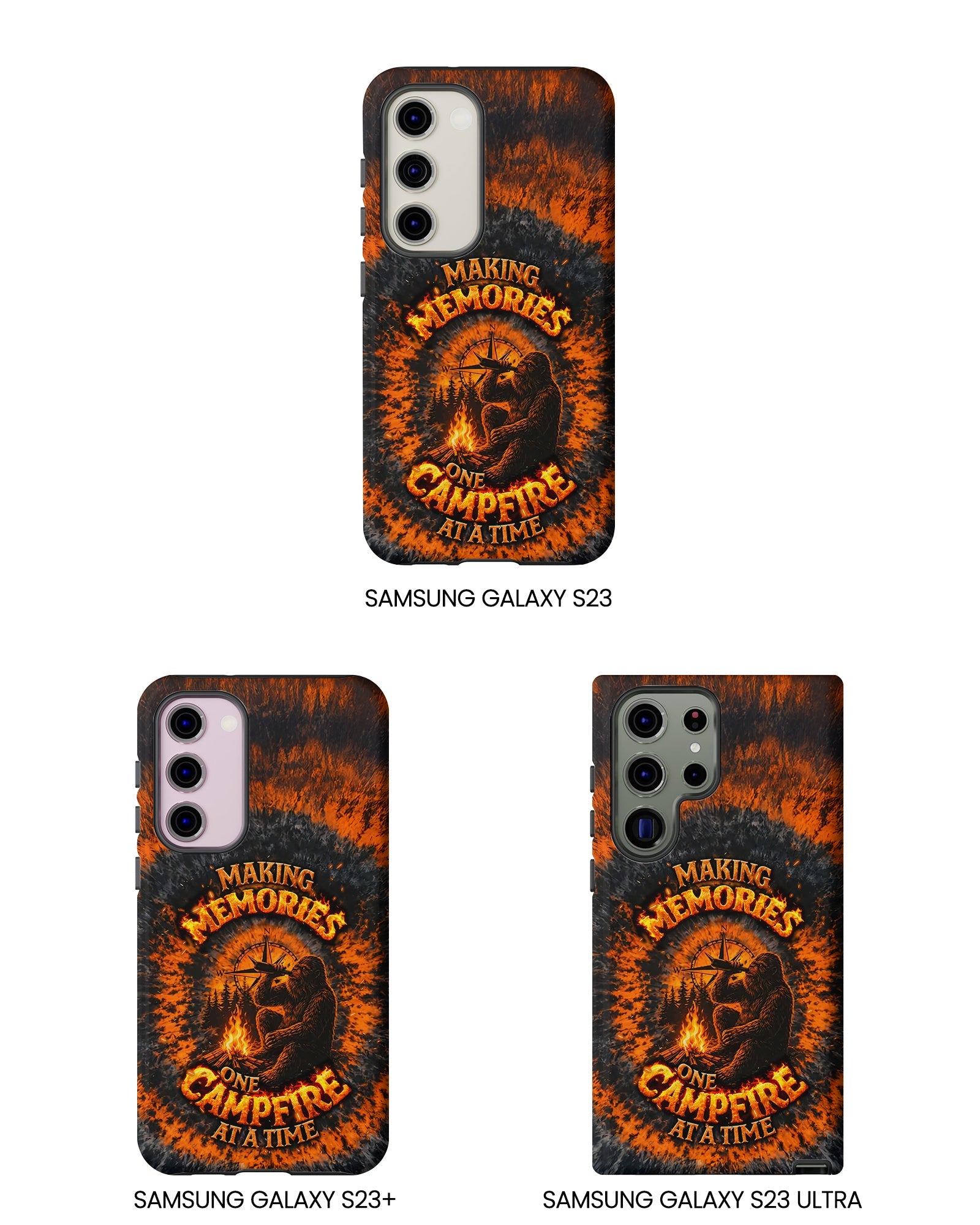 MAKING MEMORIES ONE CAMPFIRE AT A TIME BIGFOOT SWIRL PHONE CASE - TLNT1804262