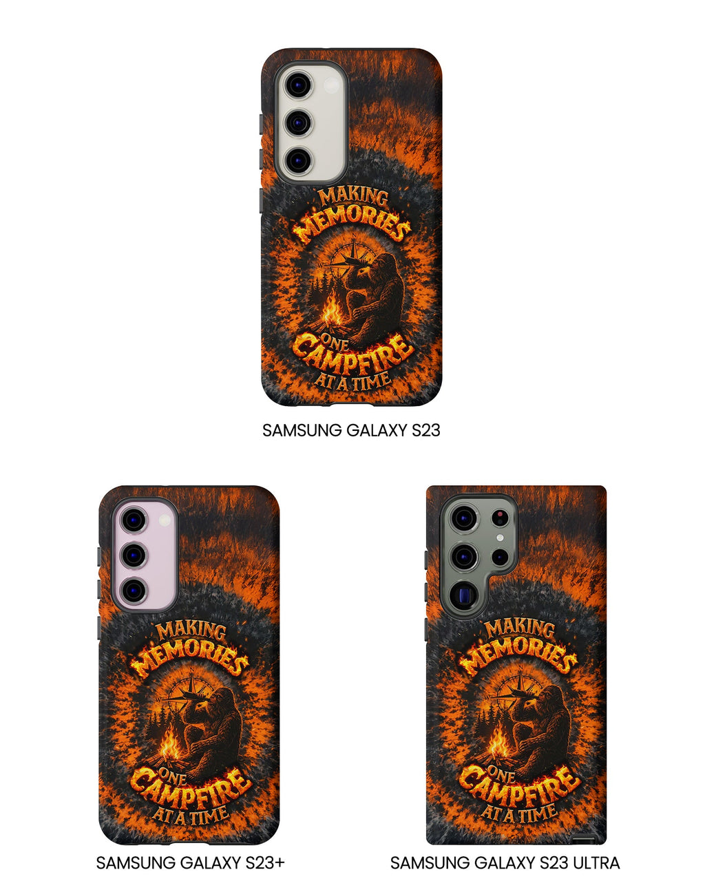 MAKING MEMORIES ONE CAMPFIRE AT A TIME BIGFOOT SWIRL PHONE CASE - TLNT1804262