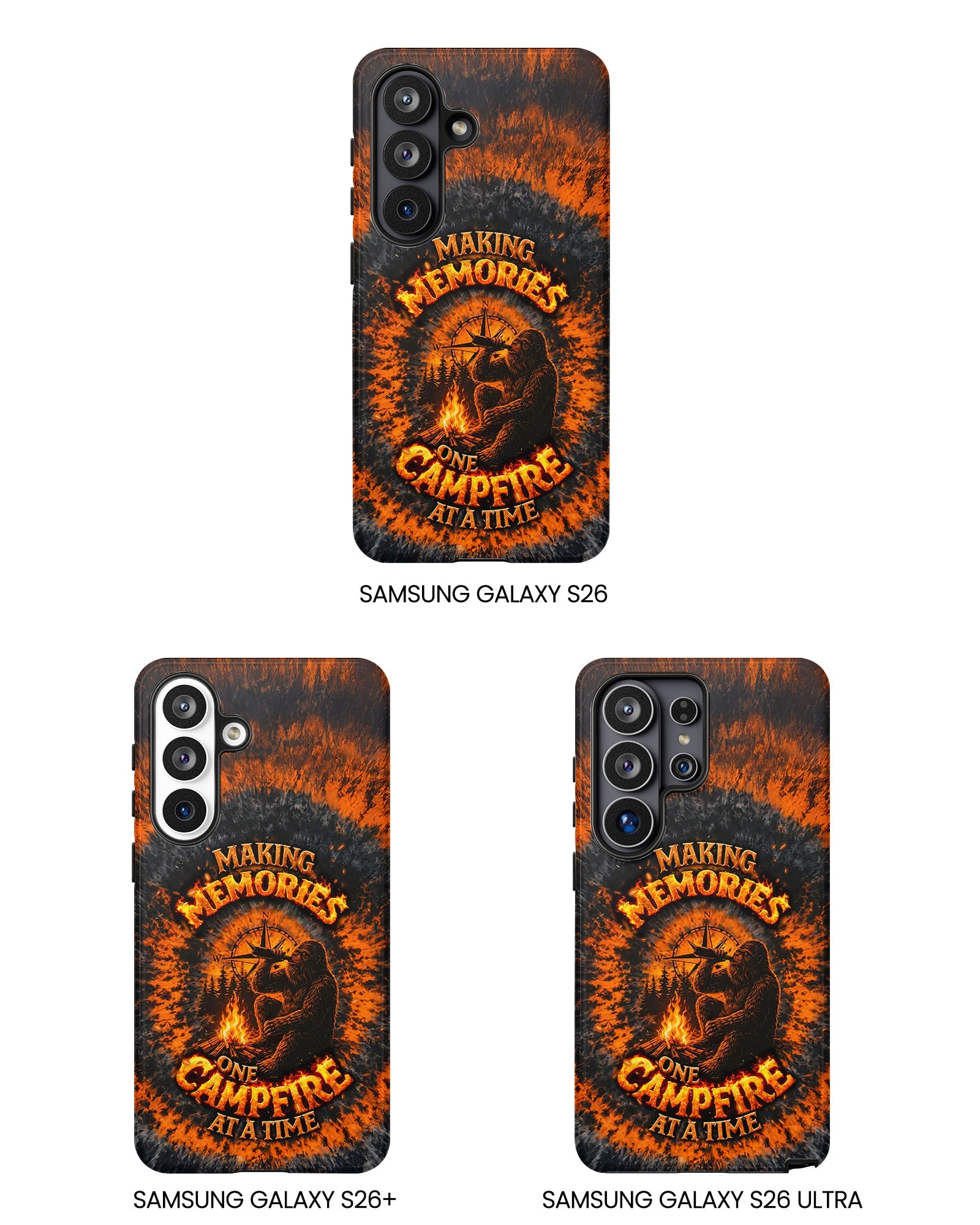 MAKING MEMORIES ONE CAMPFIRE AT A TIME BIGFOOT SWIRL PHONE CASE - TLNT1804262