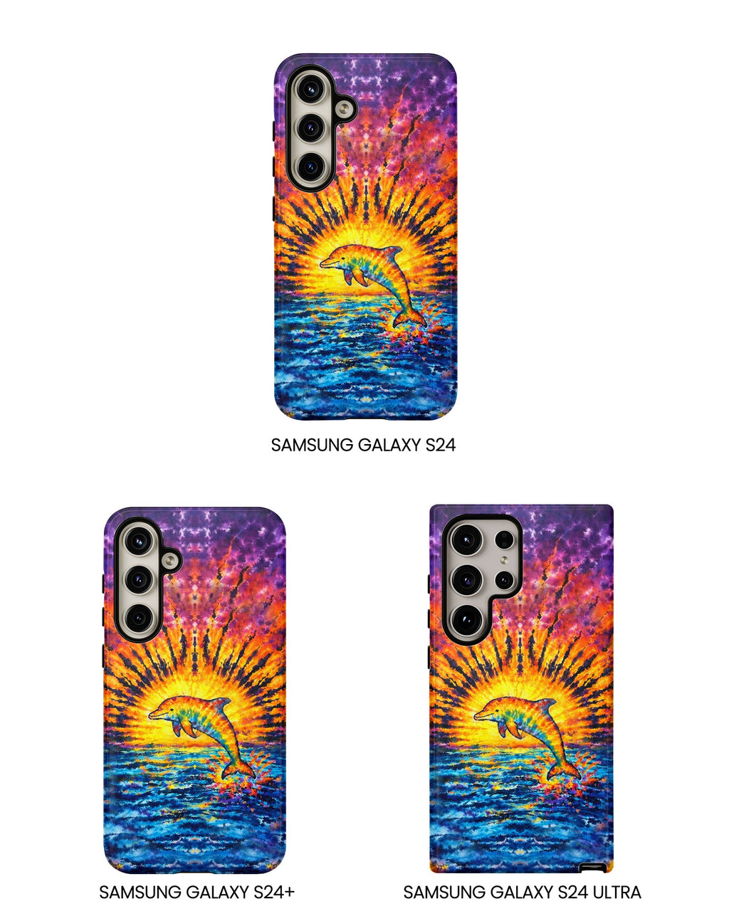 DOLPHIN SUNSET WATERCOLOR PATTERN  PHONE CASE  - TLHN2104264