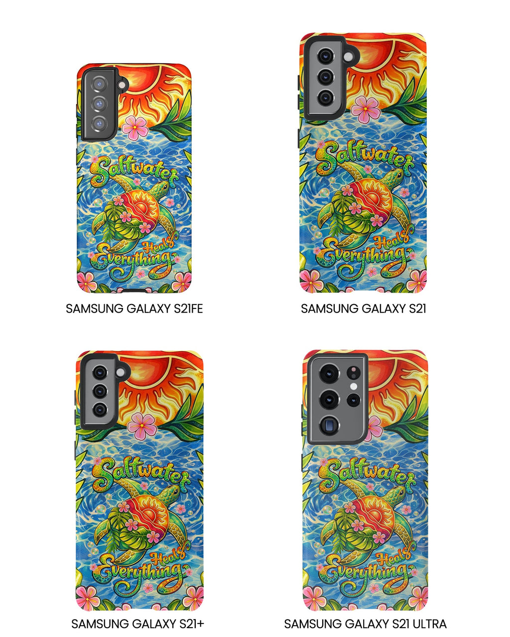 SALTWATER HEALS EVERYTHING TURTLE PHONE CASE - TLNT1704262