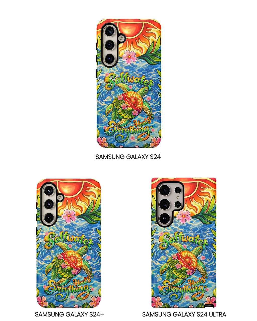 SALTWATER HEALS EVERYTHING TURTLE PHONE CASE - TLNT1704262