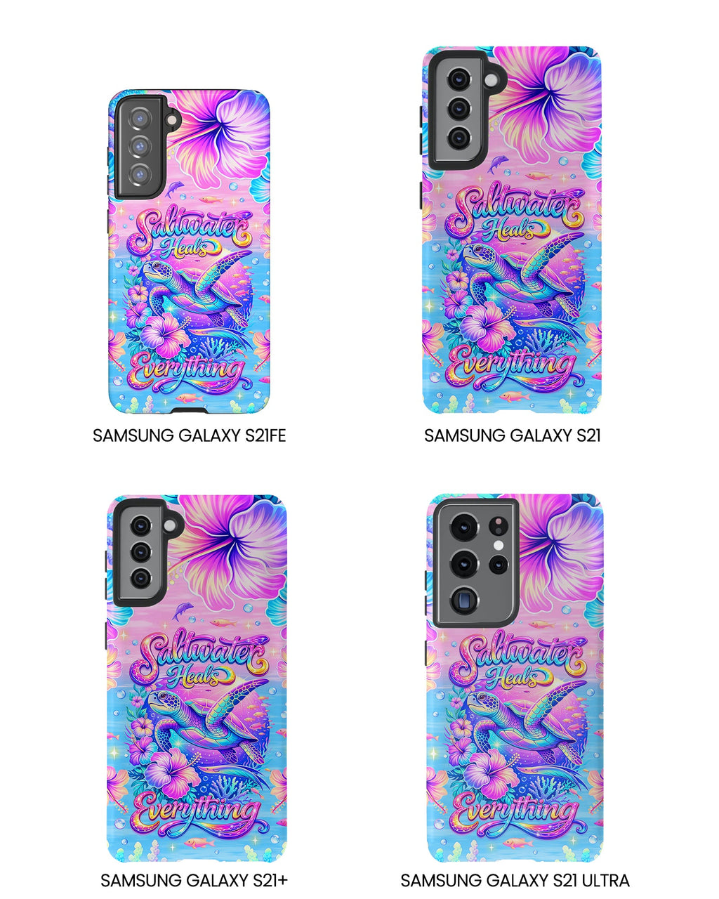 SALTWATER HEALS EVERYTHING TURTLE  PHONE CASE    - TLNT1104264