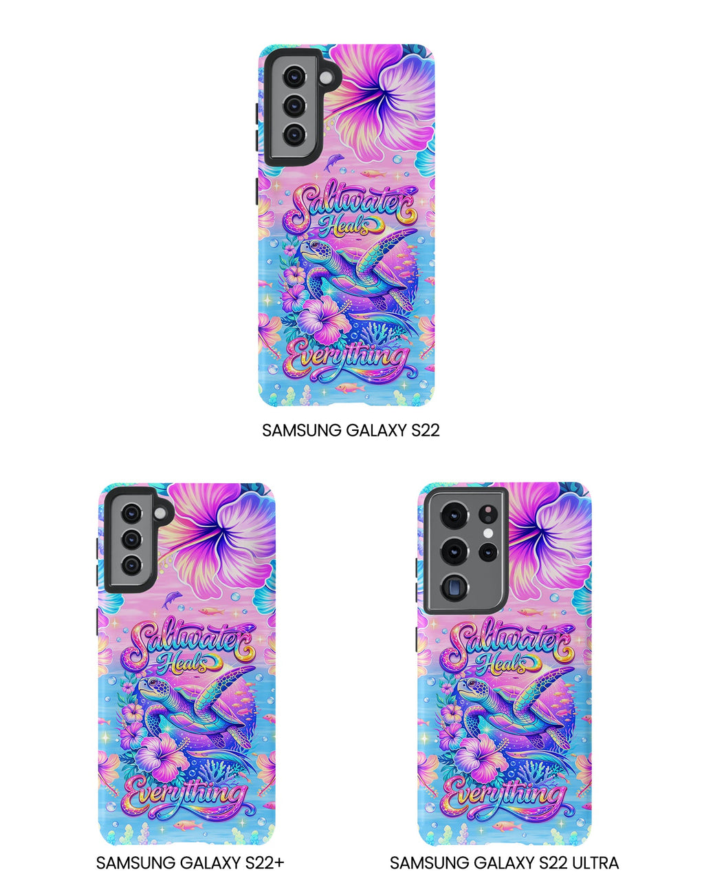 SALTWATER HEALS EVERYTHING TURTLE  PHONE CASE    - TLNT1104264