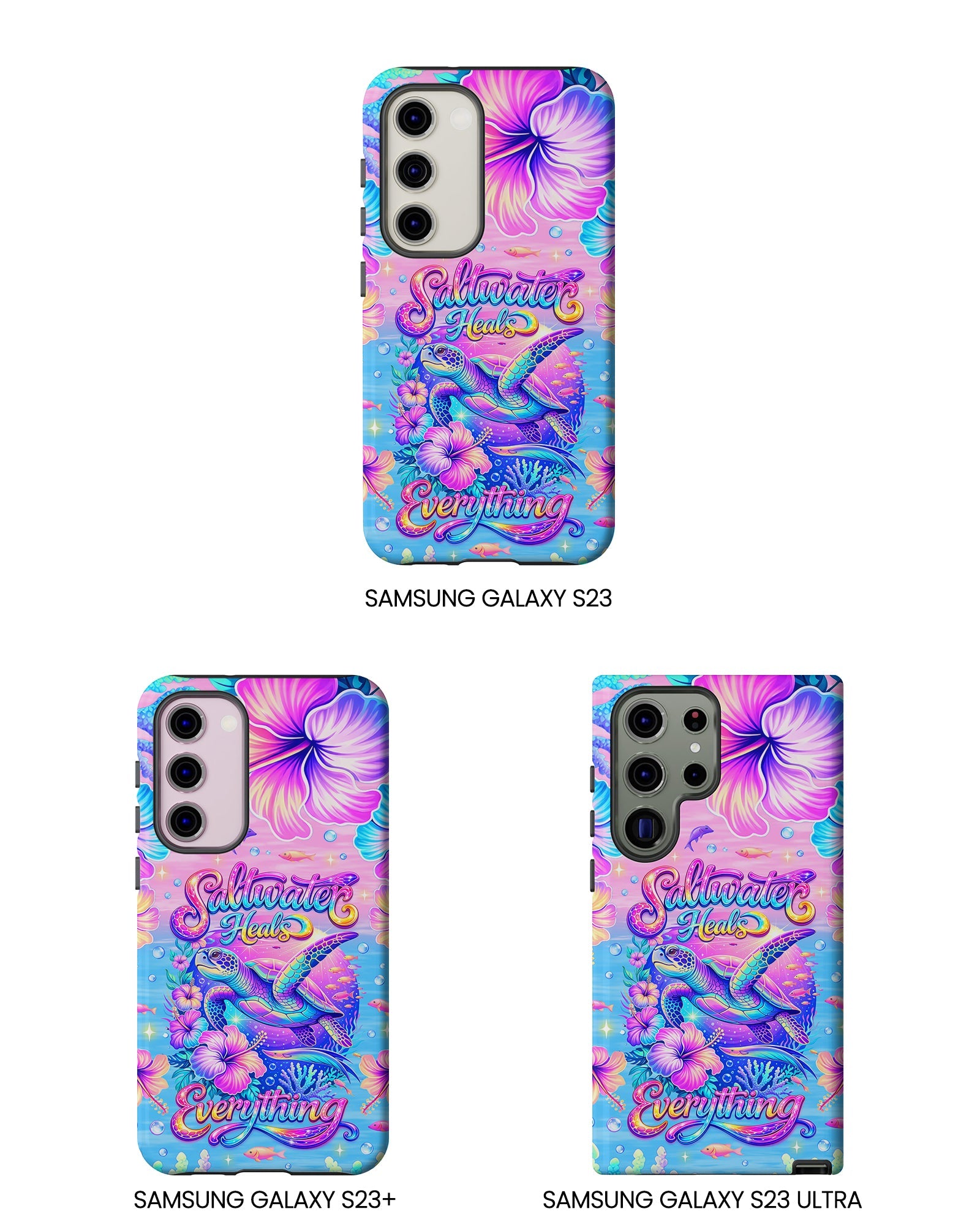 SALTWATER HEALS EVERYTHING TURTLE  PHONE CASE    - TLNT1104264