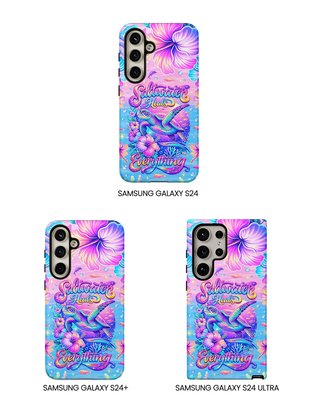 SALTWATER HEALS EVERYTHING TURTLE  PHONE CASE    - TLNT1104264
