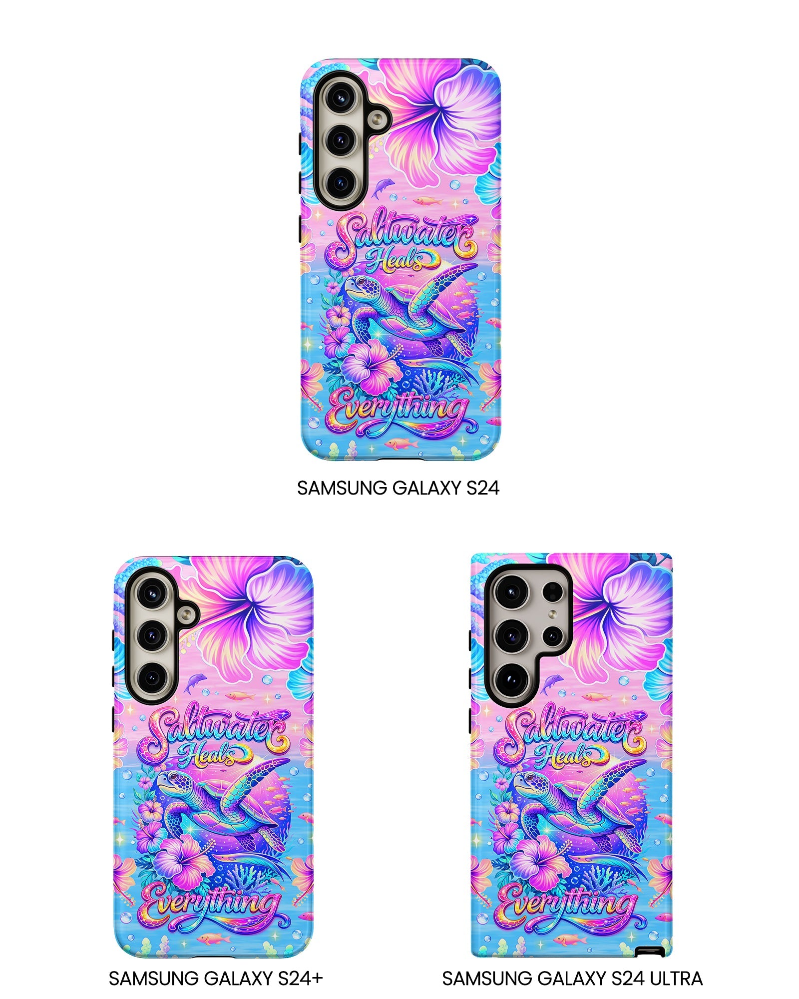 SALTWATER HEALS EVERYTHING TURTLE  PHONE CASE    - TLNT1104264