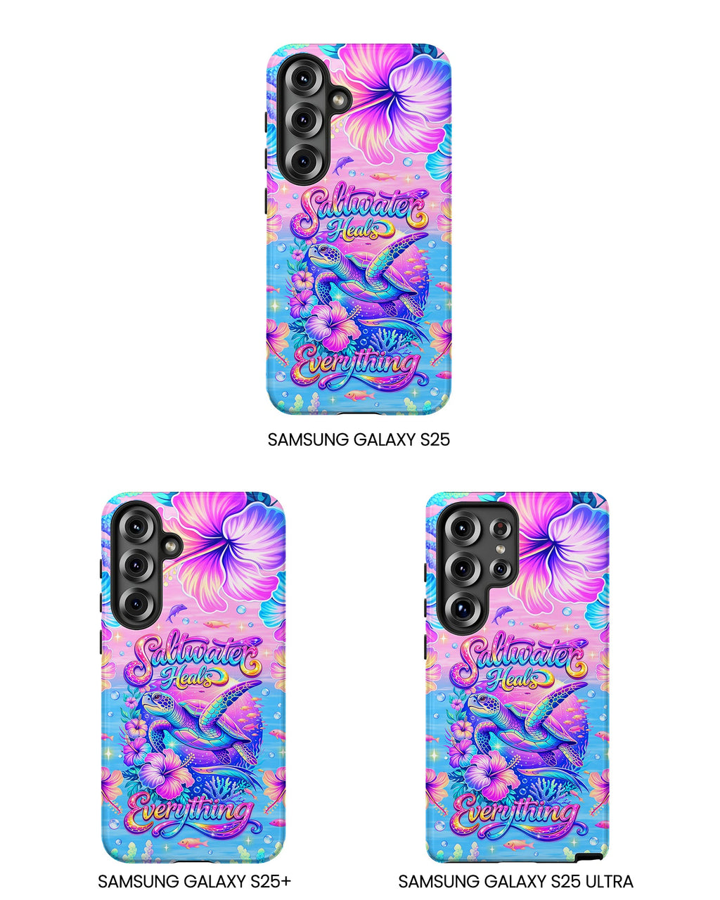 SALTWATER HEALS EVERYTHING TURTLE  PHONE CASE    - TLNT1104264