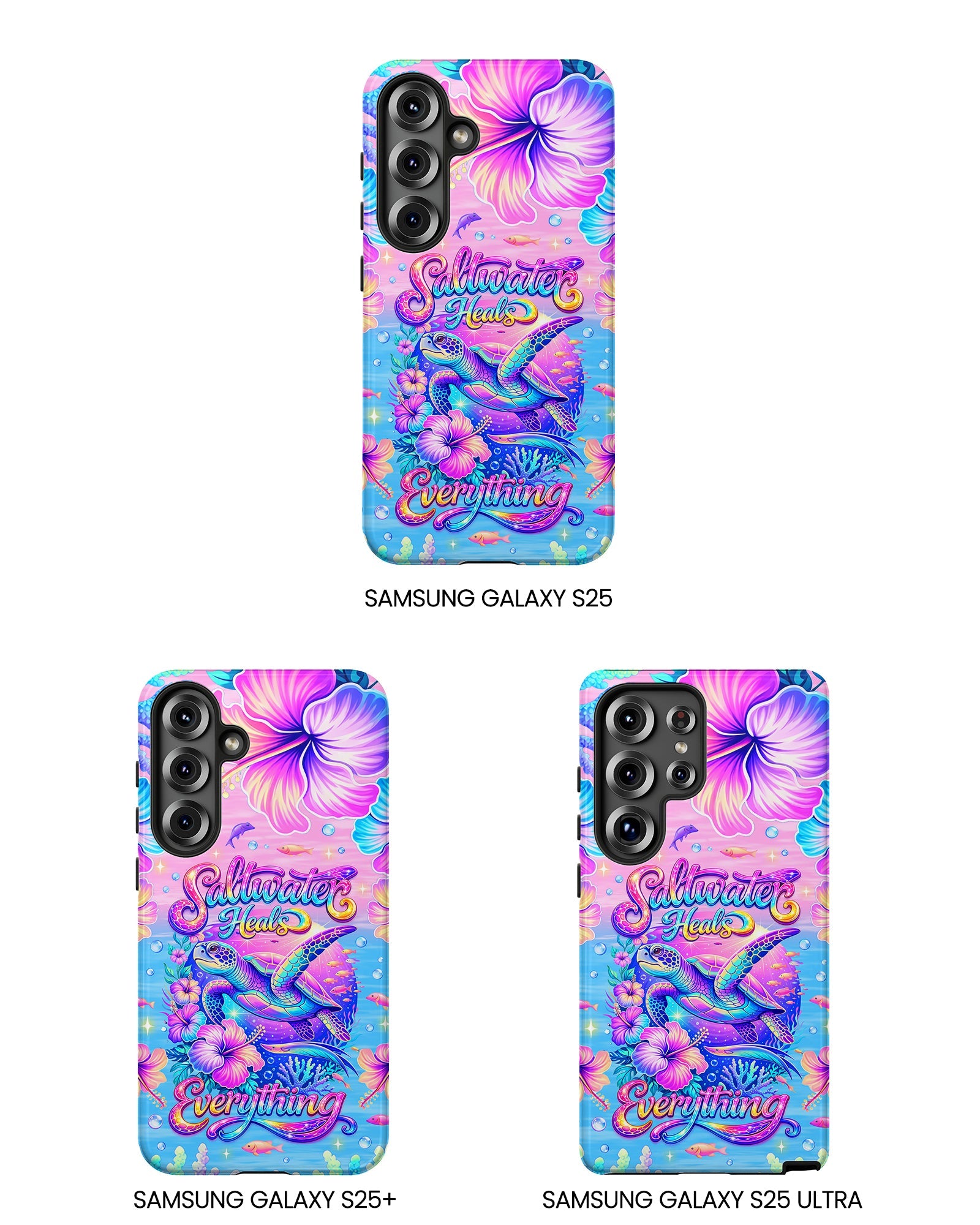 SALTWATER HEALS EVERYTHING TURTLE  PHONE CASE    - TLNT1104264