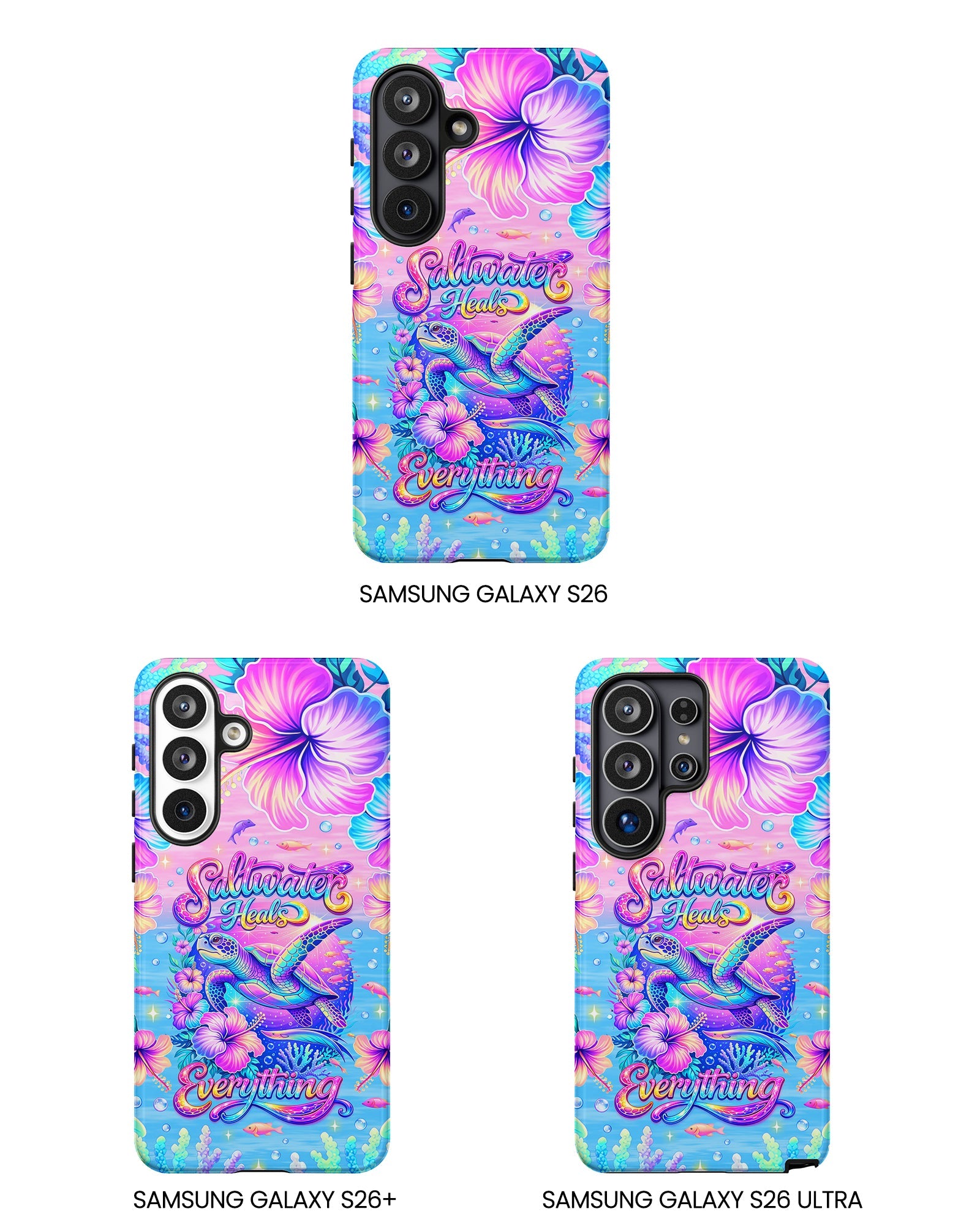 SALTWATER HEALS EVERYTHING TURTLE  PHONE CASE    - TLNT1104264