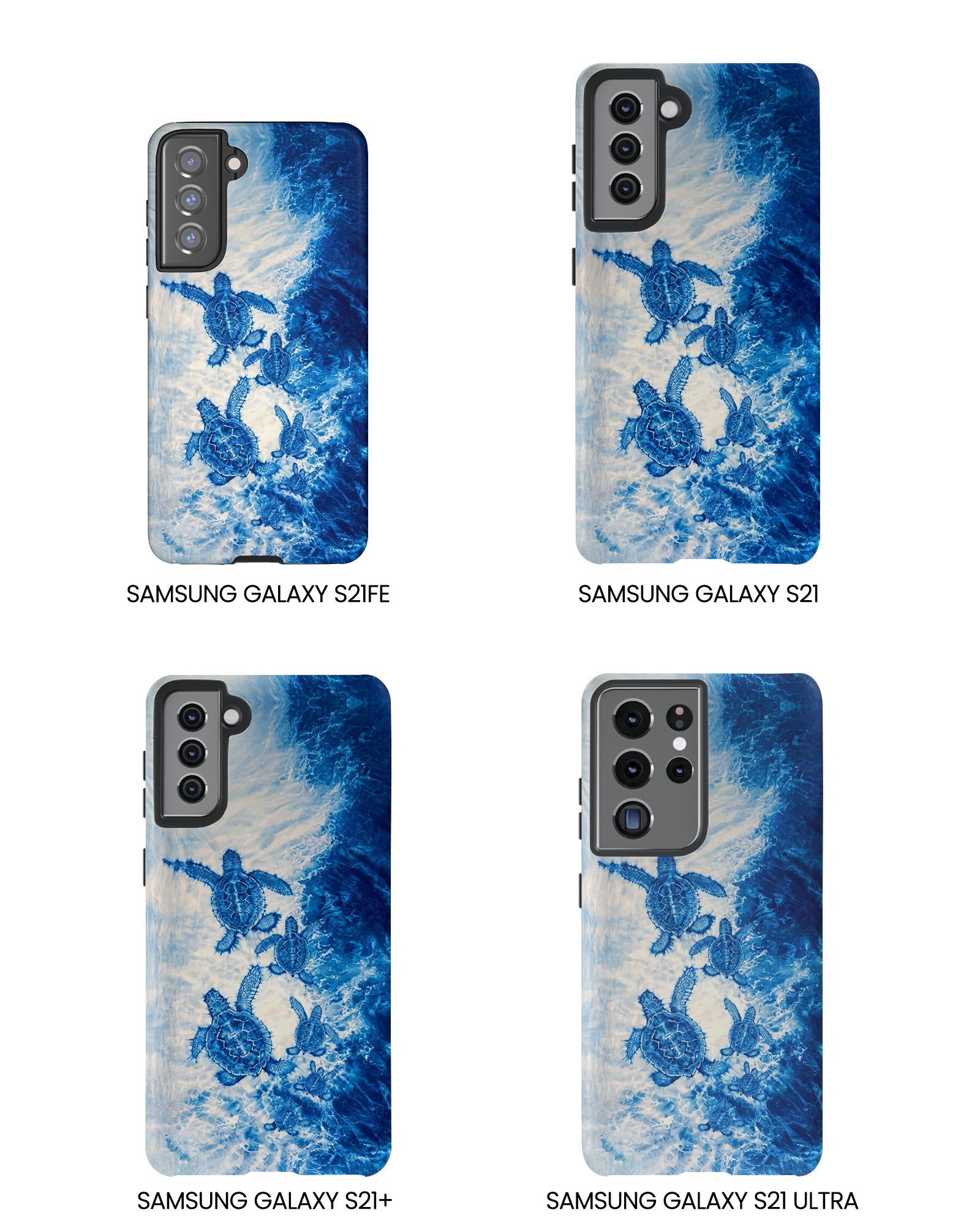 SEA TURTLE FAMILY WAVES PHONE CASE  - TLTW1704264