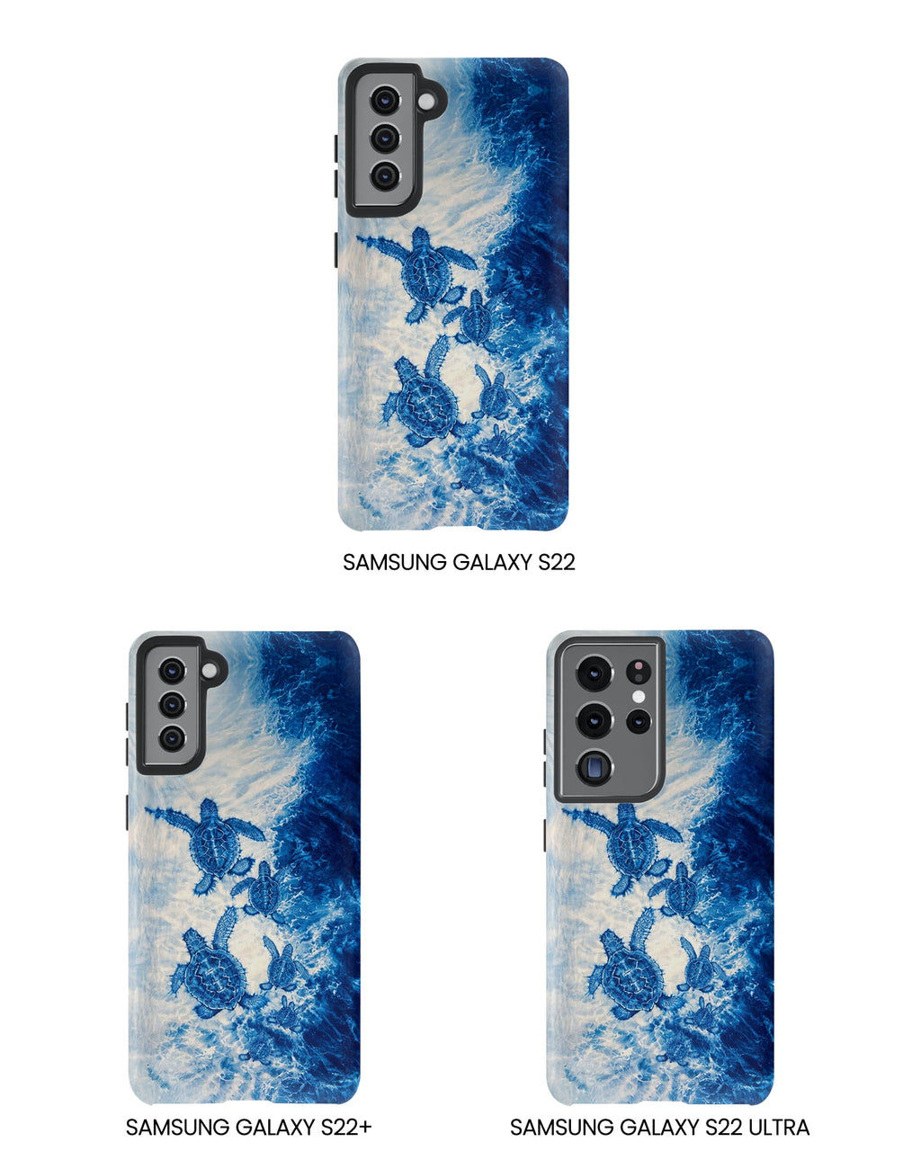 SEA TURTLE FAMILY WAVES PHONE CASE  - TLTW1704264