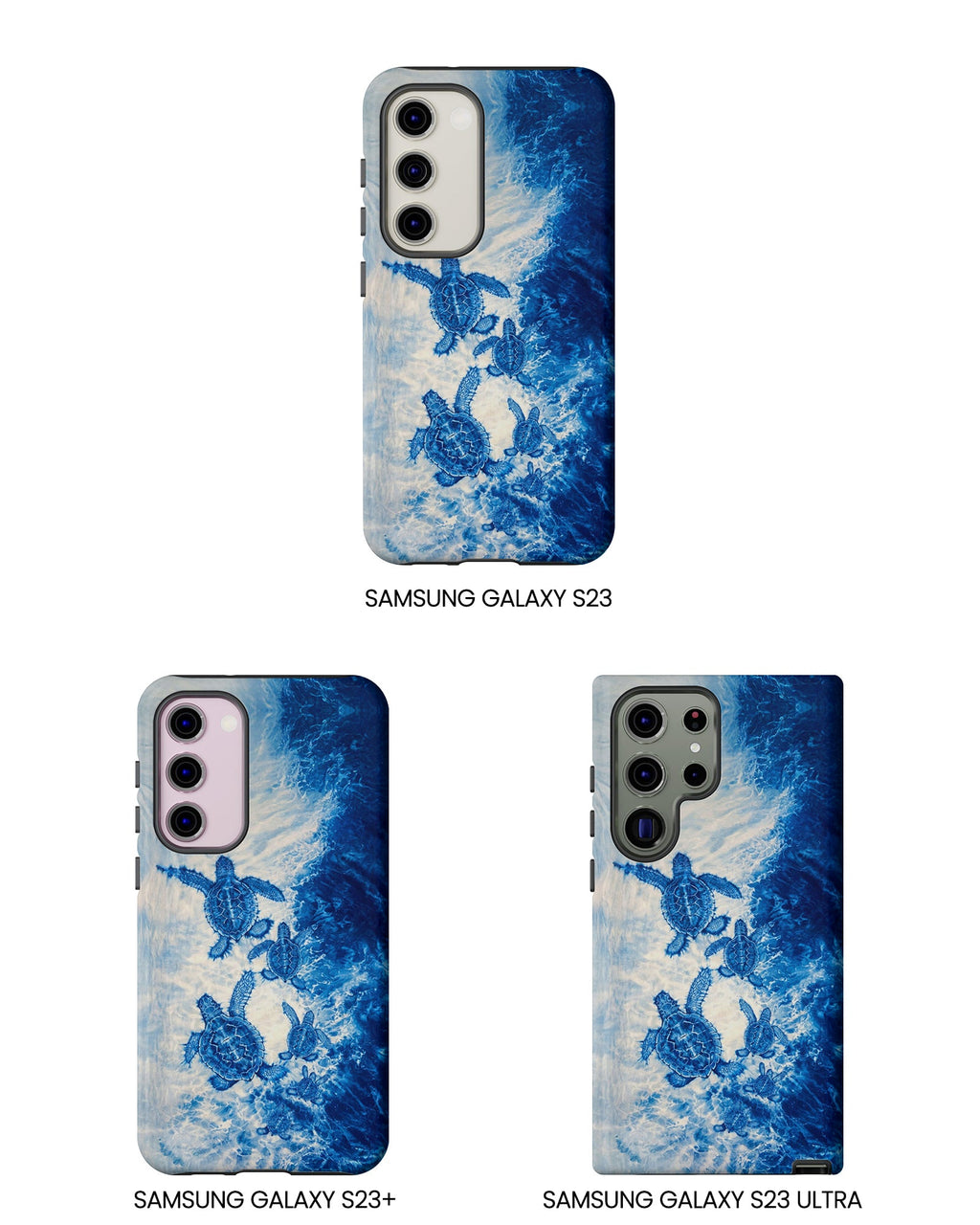 SEA TURTLE FAMILY WAVES PHONE CASE  - TLTW1704264