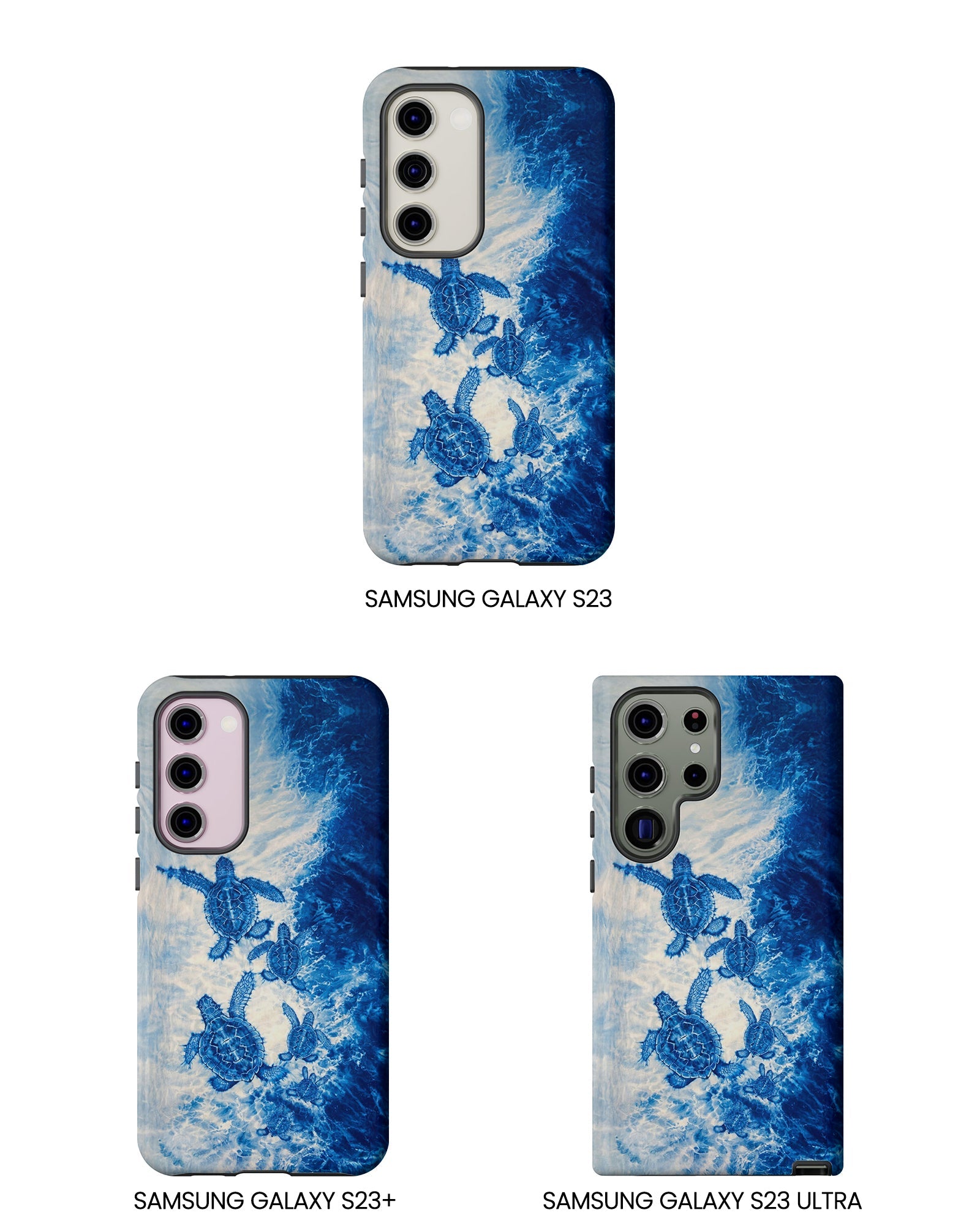 SEA TURTLE FAMILY WAVES PHONE CASE  - TLTW1704264