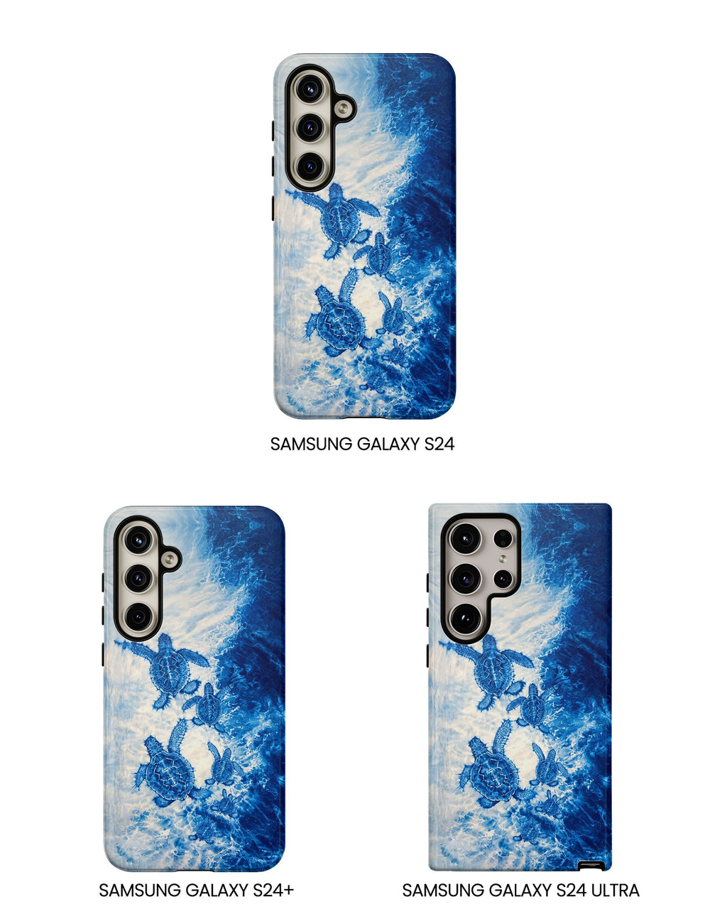SEA TURTLE FAMILY WAVES PHONE CASE  - TLTW1704264