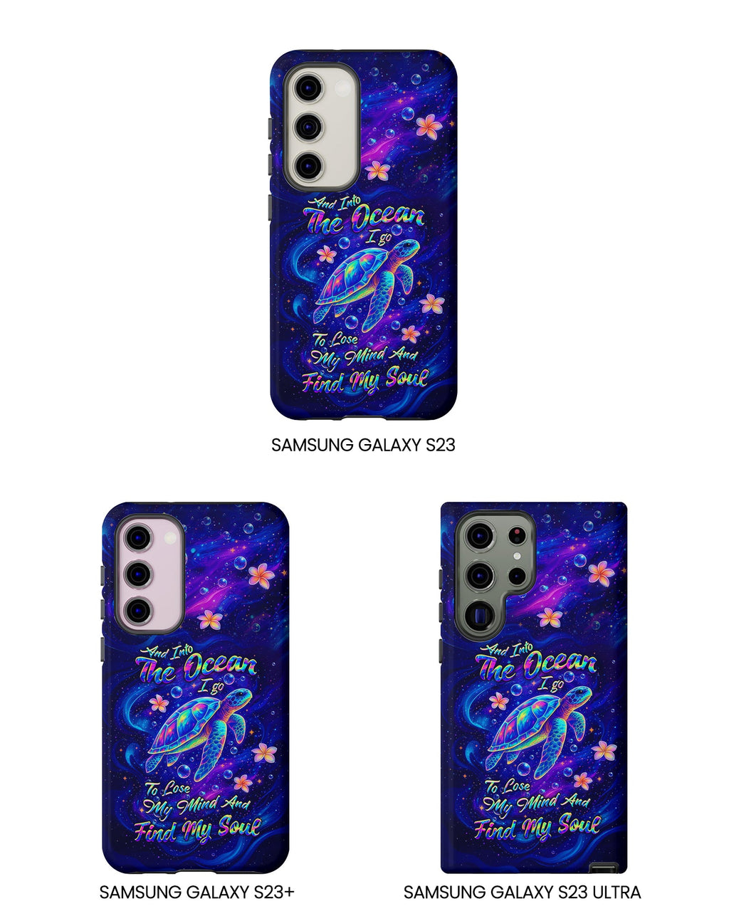 AND INTO THE OCEAN I GO TURTLE PHONE CASE  - TLHG1504262