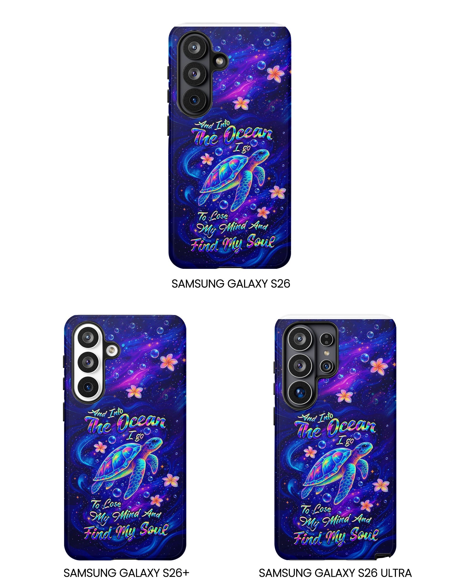 AND INTO THE OCEAN I GO TURTLE PHONE CASE  - TLHG1504262