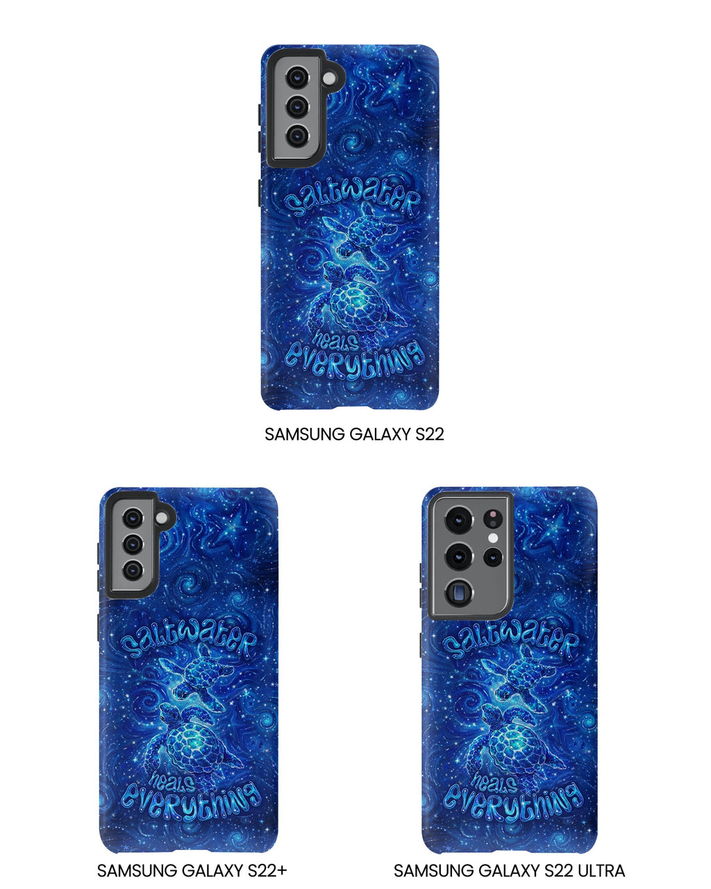 SALTWATER HEALS EVERYTHING TURTLE PHONE CASE  - TLNO2304261