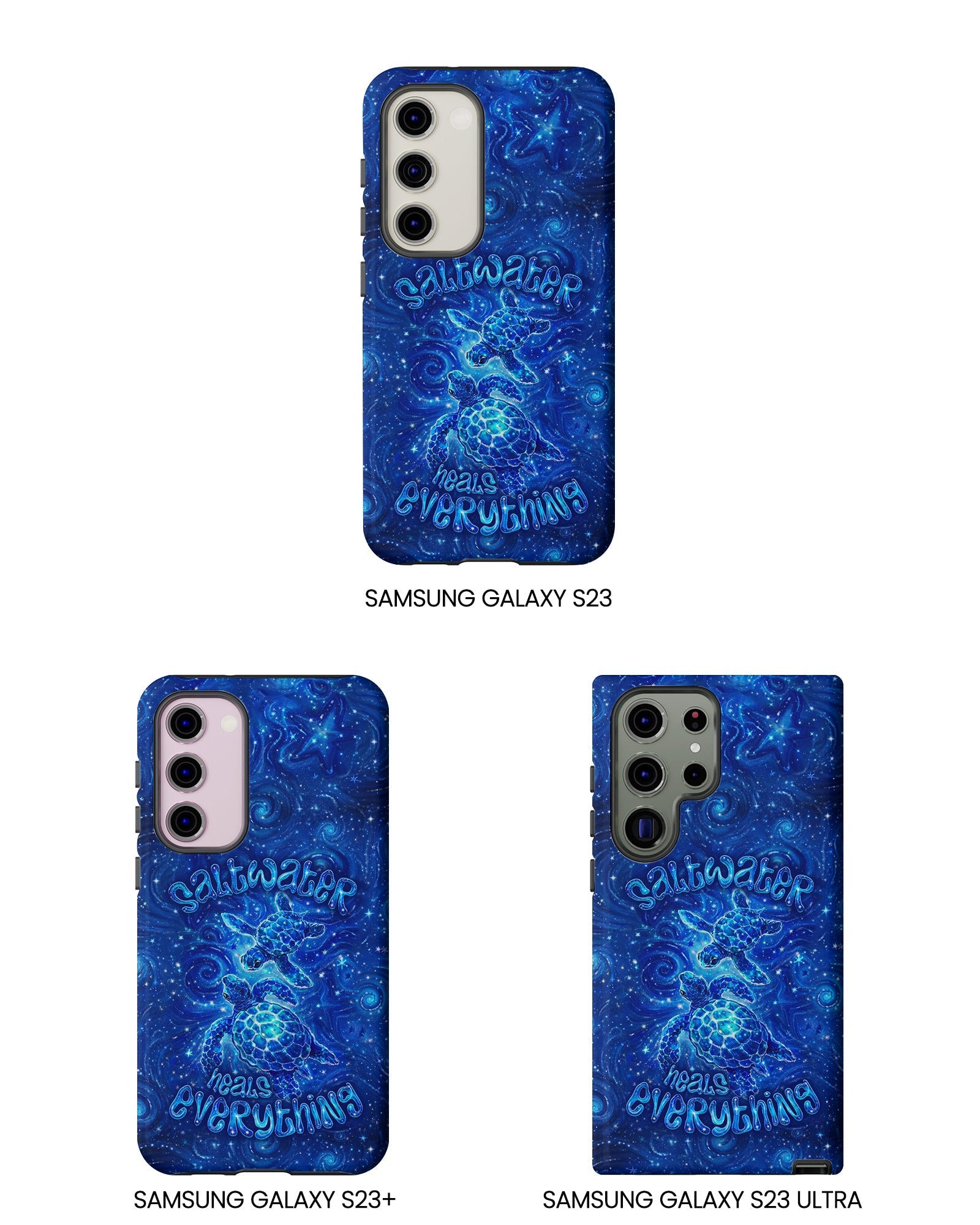 SALTWATER HEALS EVERYTHING TURTLE PHONE CASE  - TLNO2304261