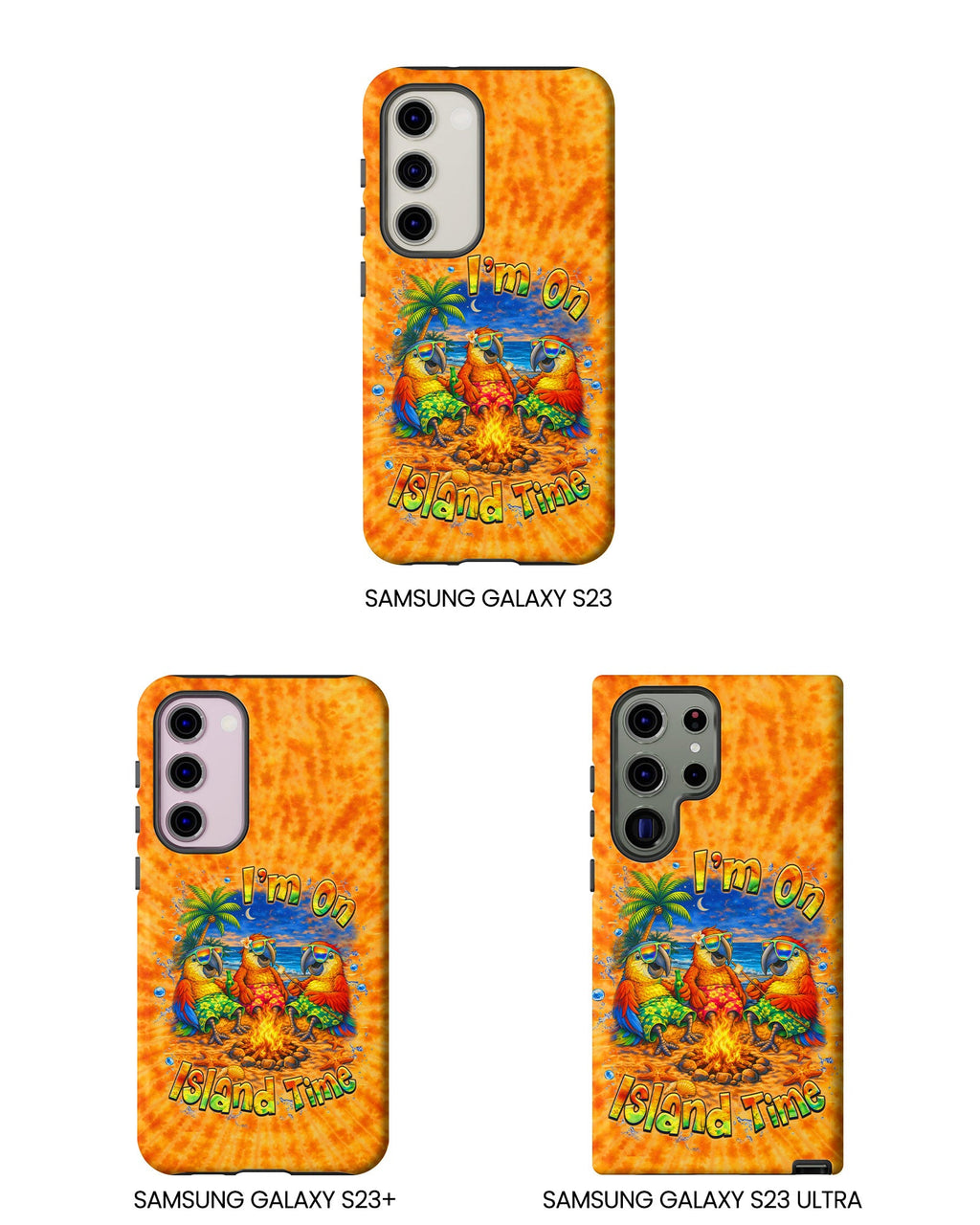 I'M ON ISLAND TIME PARROT SWIRL  PHONE CASE  - TLHN1405264