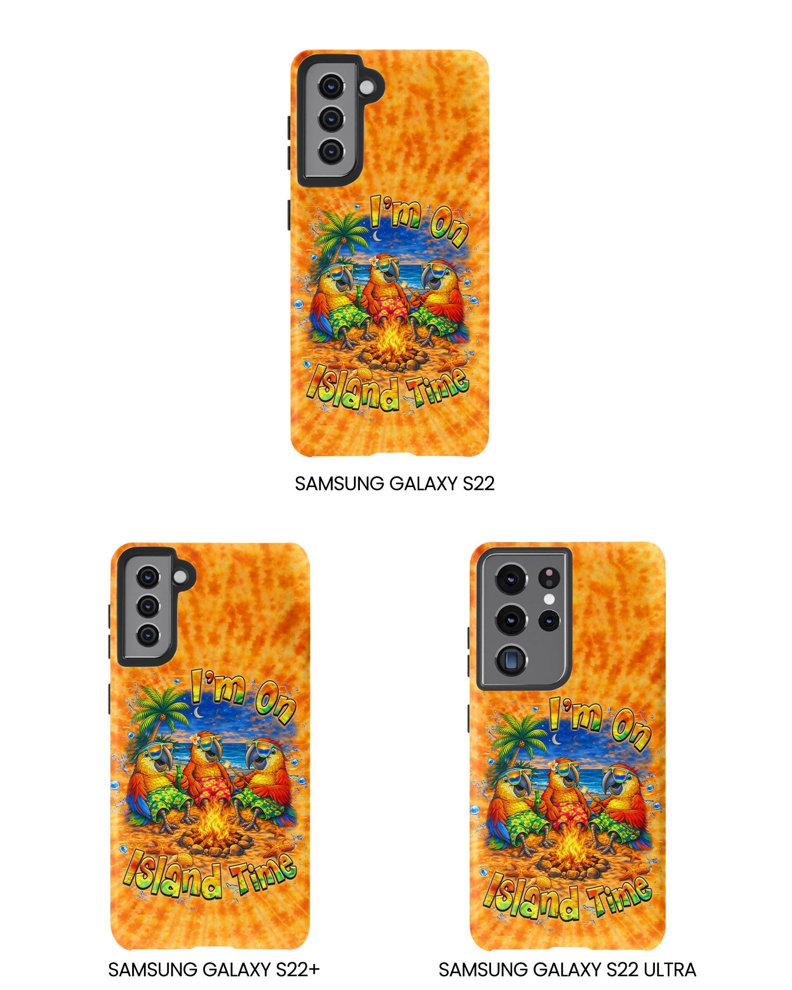 I'M ON ISLAND TIME PARROT SWIRL  PHONE CASE  - TLHN1405264