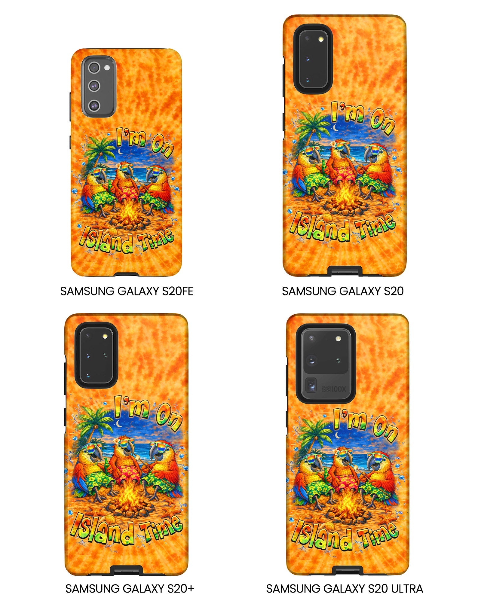 I'M ON ISLAND TIME PARROT SWIRL  PHONE CASE  - TLHN1405264