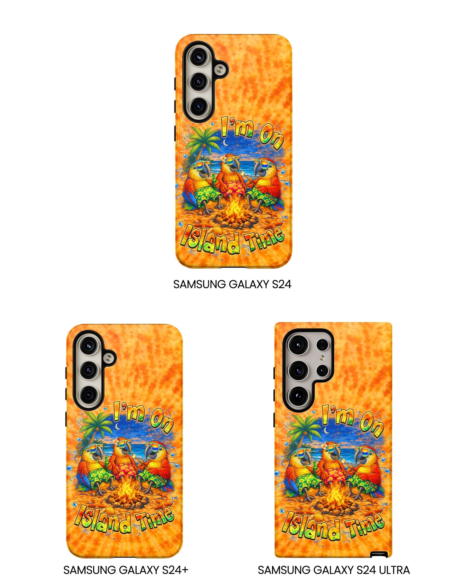I'M ON ISLAND TIME PARROT SWIRL  PHONE CASE  - TLHN1405264