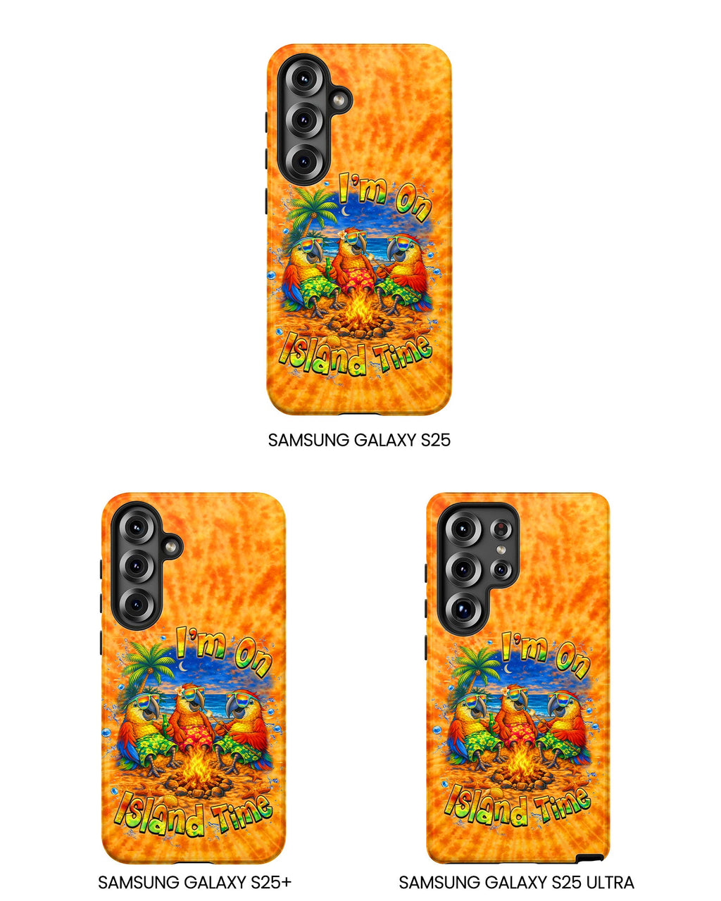I'M ON ISLAND TIME PARROT SWIRL  PHONE CASE  - TLHN1405264