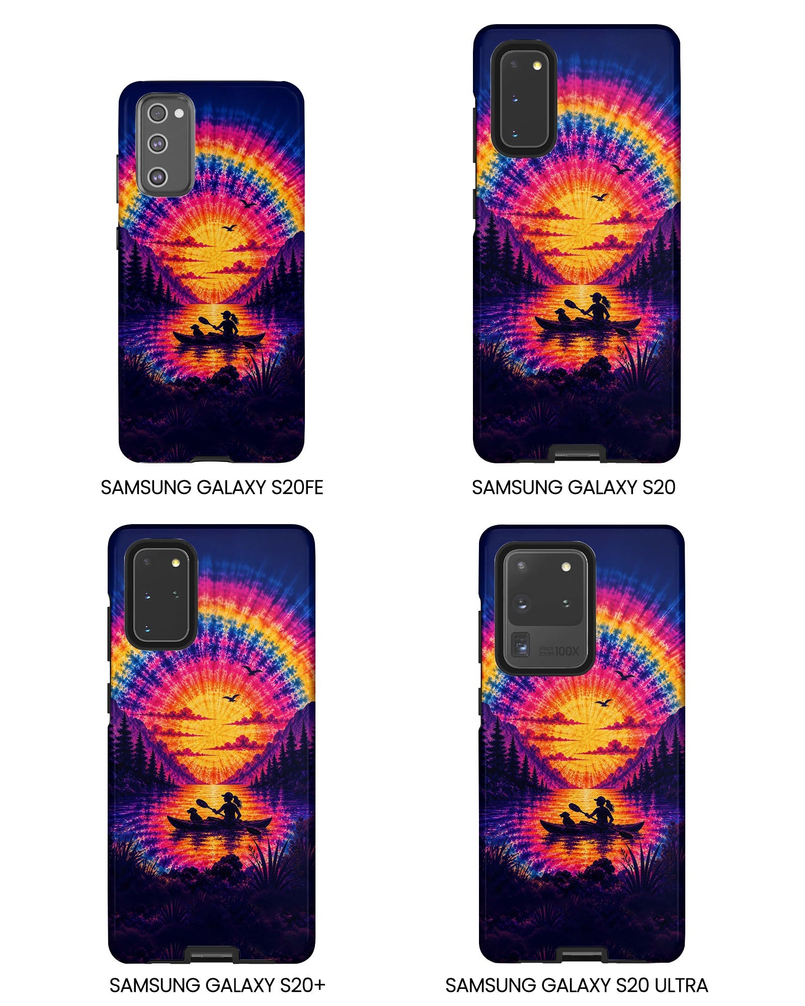 KAYAK LAKE DAY WITH DOG SUNSET PHONE CASE - TLHG2406262