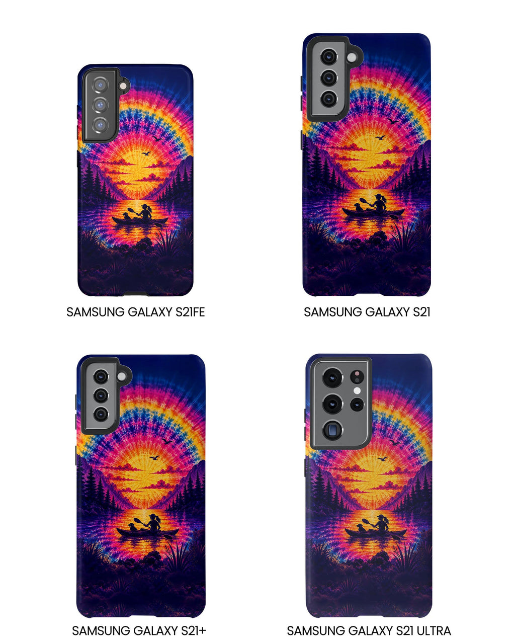 KAYAK LAKE DAY WITH DOG SUNSET PHONE CASE - TLHG2406262