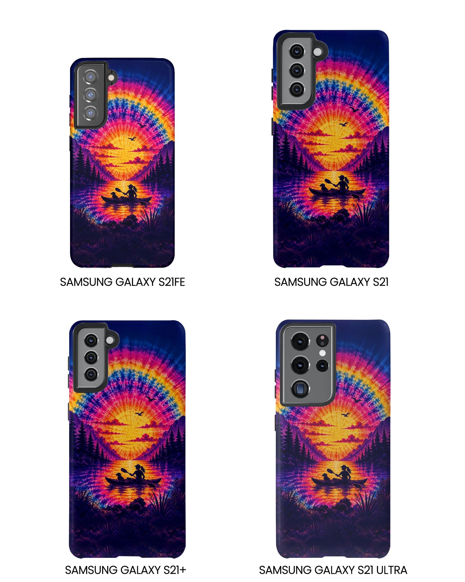 KAYAK LAKE DAY WITH DOG SUNSET PHONE CASE - TLHG2406262