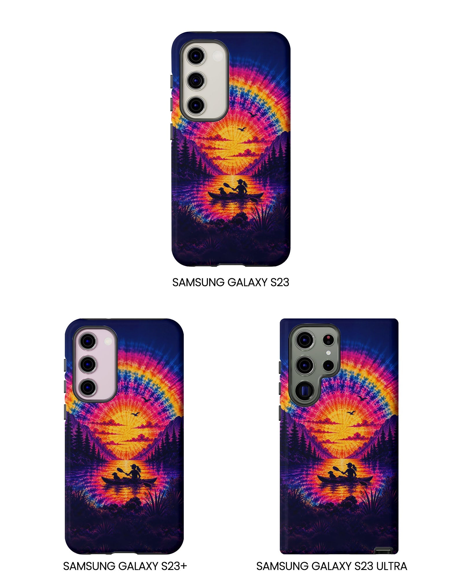 KAYAK LAKE DAY WITH DOG SUNSET PHONE CASE - TLHG2406262
