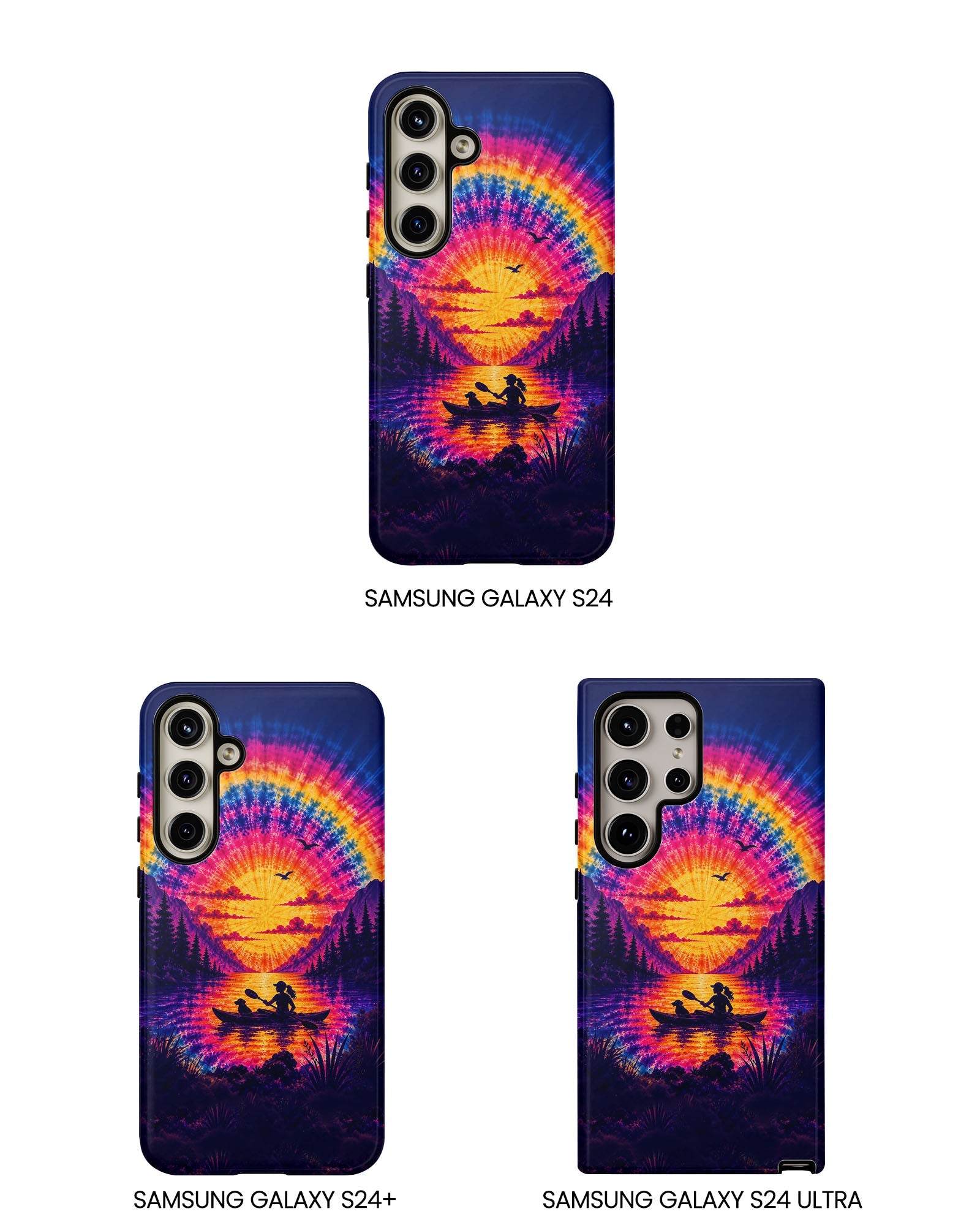 KAYAK LAKE DAY WITH DOG SUNSET PHONE CASE - TLHG2406262